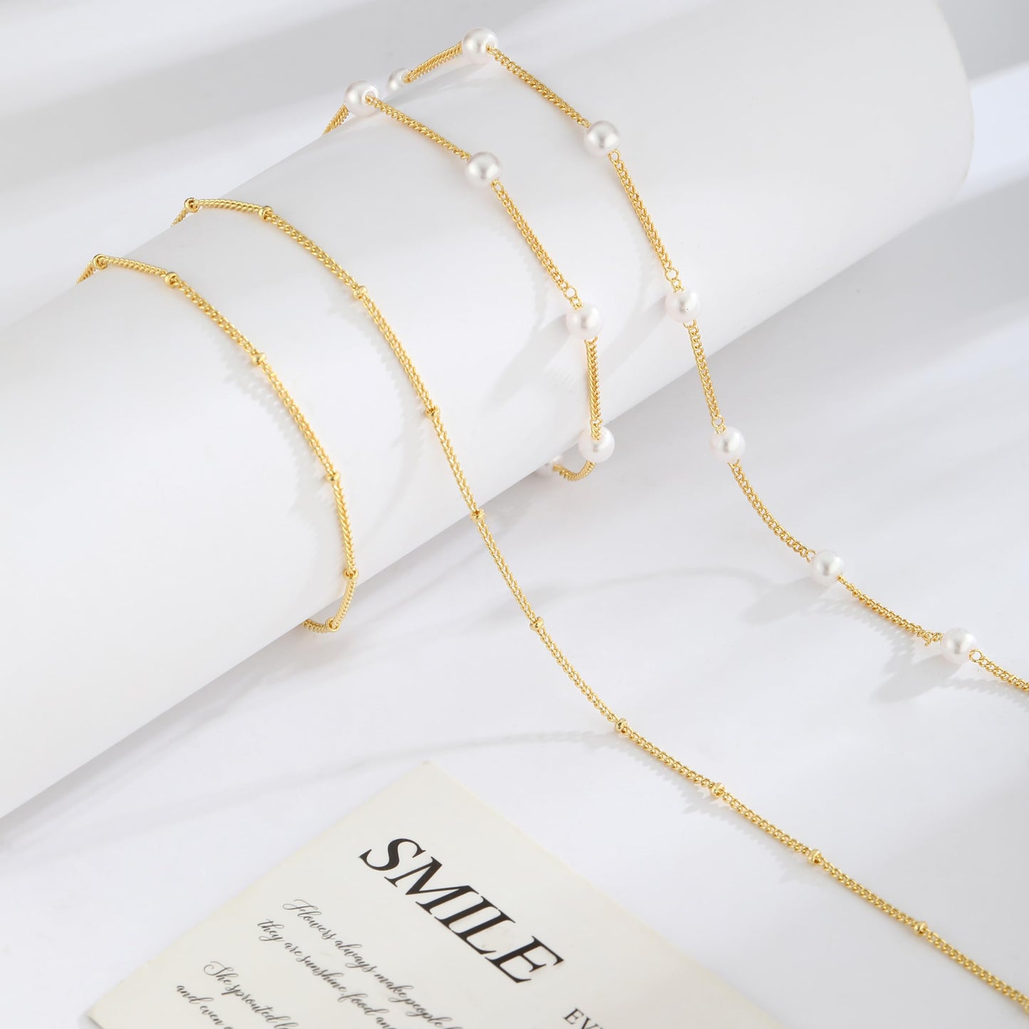 MFRYK 2PCS 14K Gold Plated Waist Chain Layered Pearl Satellite Belly Body Chain Boho Beach Waist Chains For Women Adjustable Waterproof Sexy Bikini Body Chain Jewelry For Women