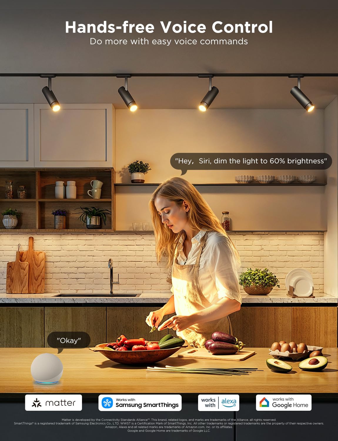 Govee GU10 Smart Bulb, Matter RGBWW Light Bulb Work with Alexa, Google Assistant, WiFi & Bluetooth Color Changing MR16 LED Bulbs, 64 Dynamic Scenes, Syncs with Music, 4 Pack, 400LM, GU10 Base