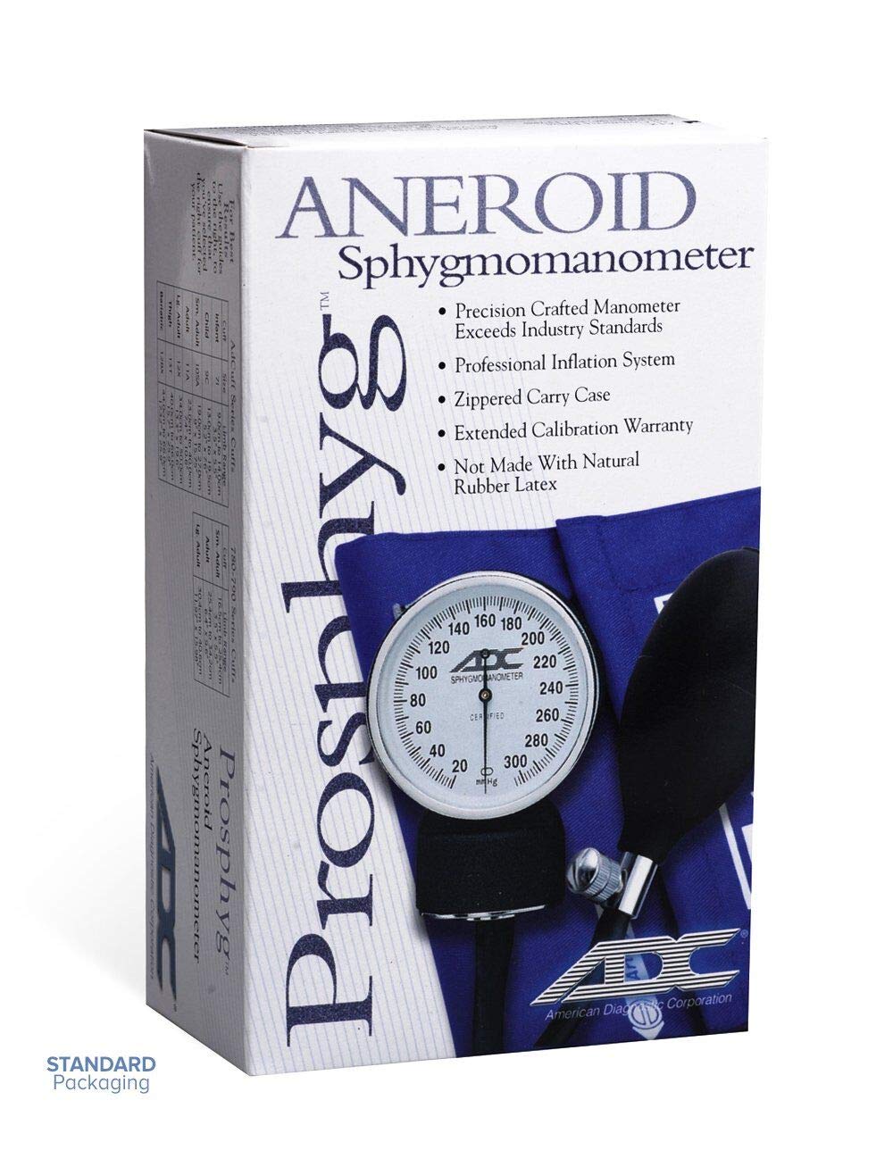 American Diagnostic Corporation PROSPHYG Aneroid Sphyg, Small Adult, Navy 1/EA