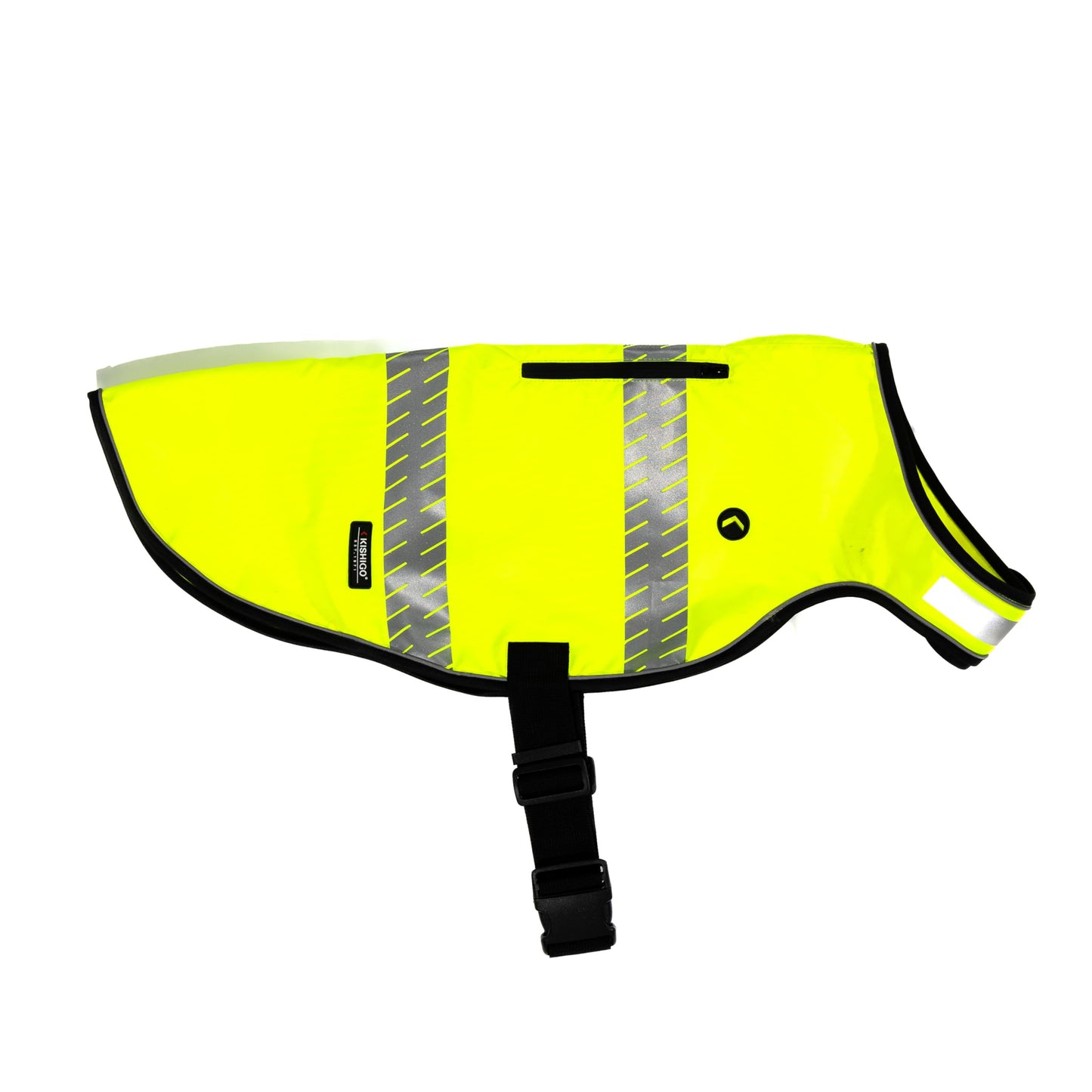 Reflective Dog Safety Vest, Harness and Collar Compatible, Waste Bag Holder, Water Resistant, Adjustable Neck and Chest, Day or Night Walking, High-Visibility Protection (Lime, L)