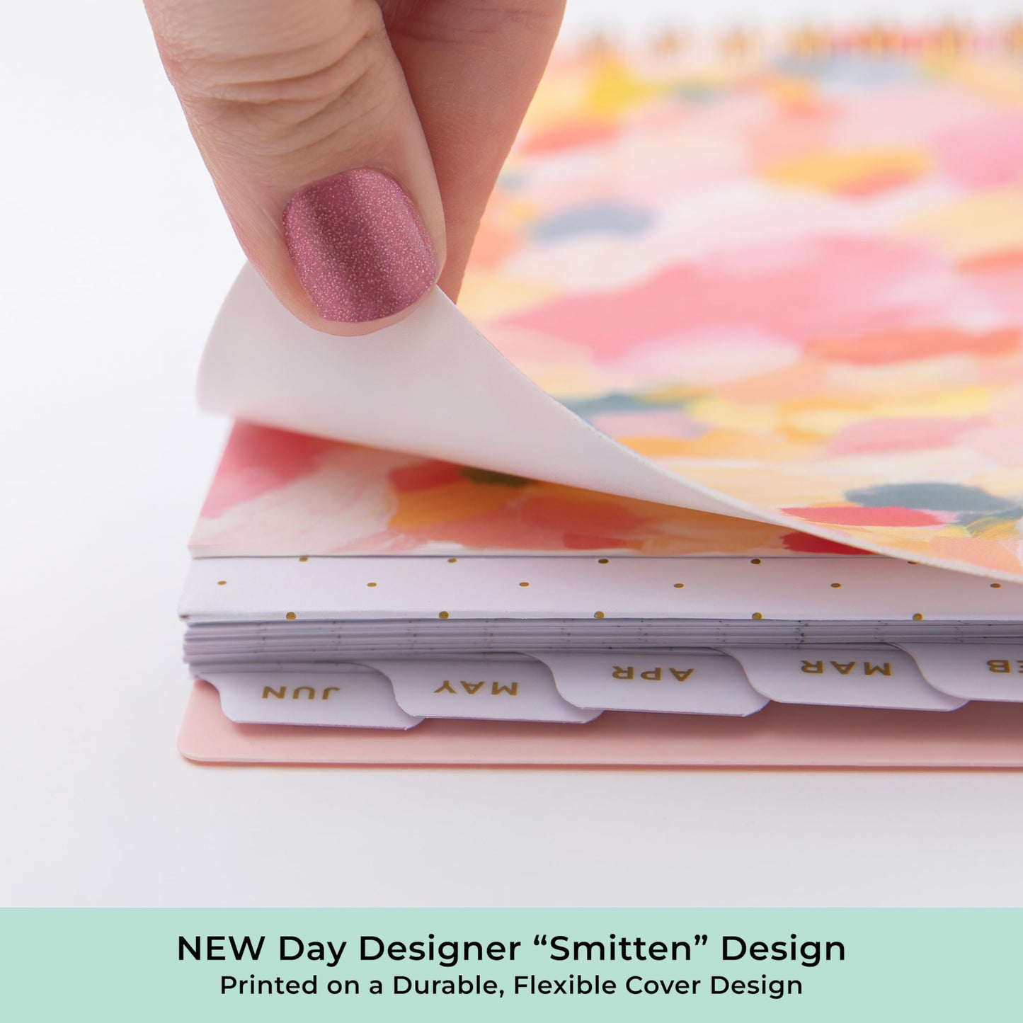 Blue Sky Day Designer 2026-2027 Weekly and Monthly Academic Year Planner Calendar, July 2026 - June 2027, 5" x 8", Flexible Cover, Wirebound, Storage Pocket, Includes Stickers, Smitten