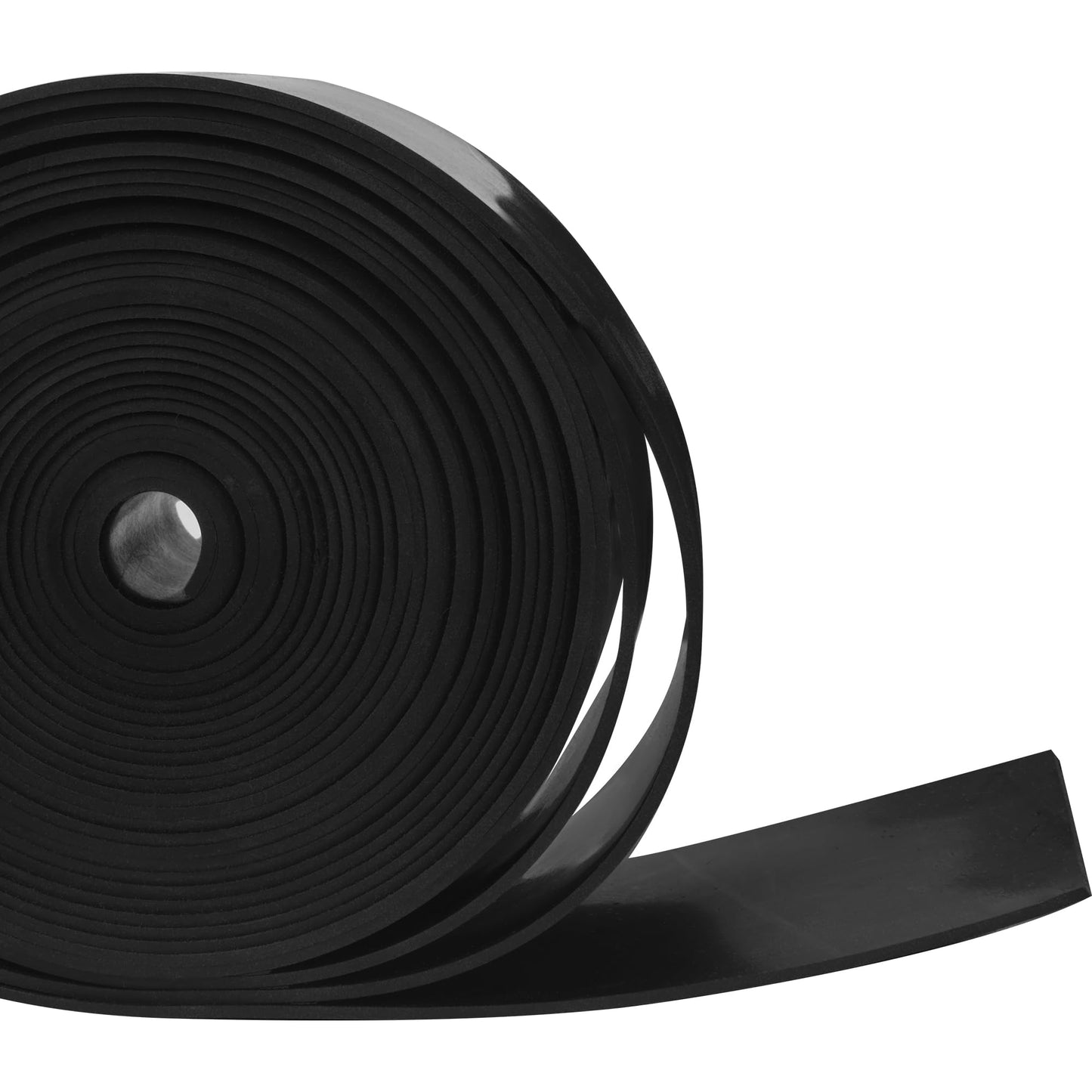 TORRAMI Solid Neoprene Rubber Strips Roll 1/16 (.062) inch Thick X 2 inch Wide X 20 Feet, for DIY Weather Stripping, Gasket, Seal