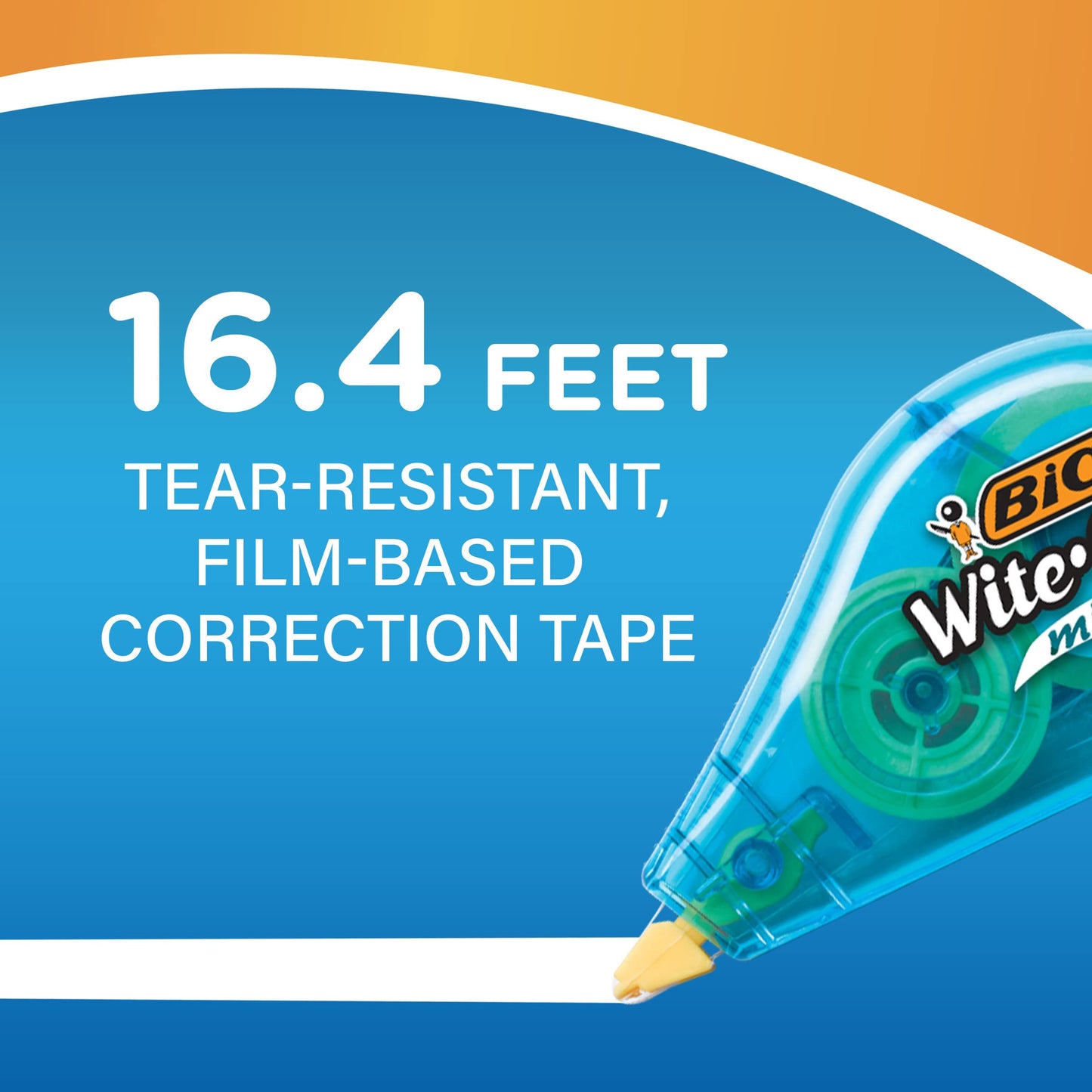 BIC Wite-Out Brand Mini Correction Tape, White Out, Tape Applies Dry, Great For School And Home 12-Count (Pack of 12, 144 Count Total)