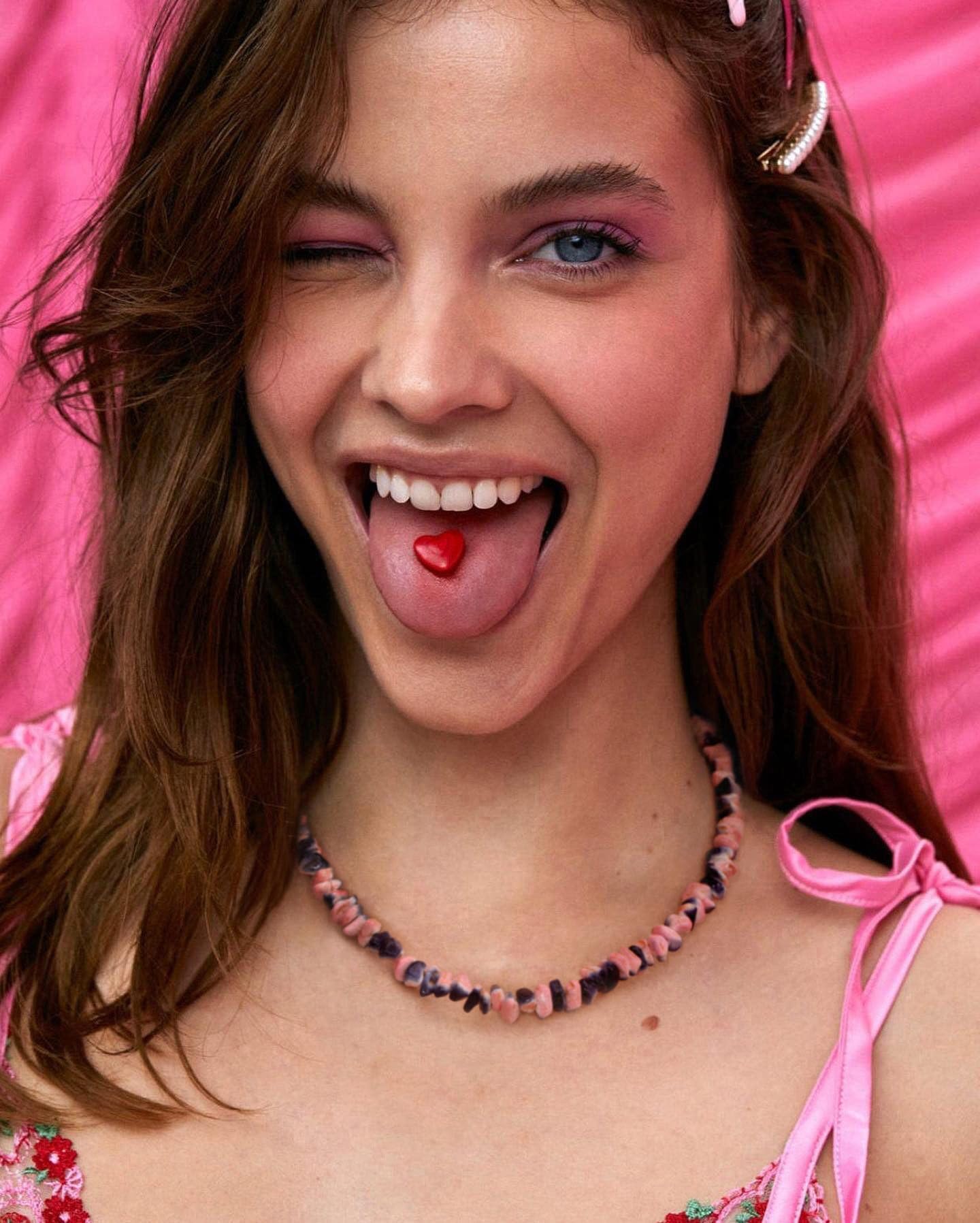 POTESSA Turquoise Choker Irregular Pink and Blue Necklace White Turquoise Adjustable Handmade Jewelry For Women