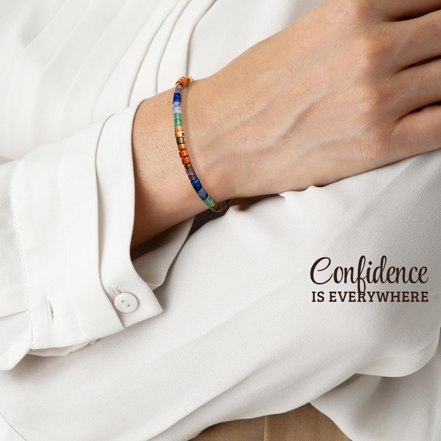 ZOKCC Cheer Up Bracelets Gifts for Women - Healing Natural Stone Bracelets - Inspirational Friendship Gifts for Women Friend Sister Bestie BFF