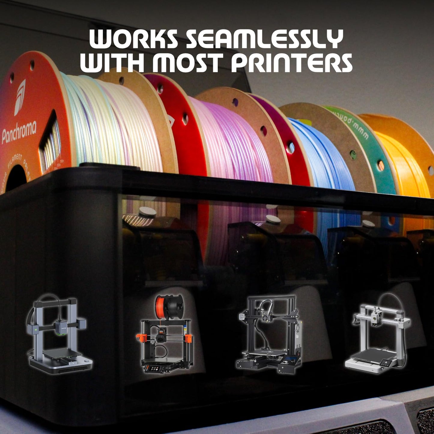 Polymaker Panchroma Gradient PLA Translucent Magenta and Green 3D Printing Filament, 1.75mm 1KG, Premium Gradient PLA, Easy to Print, AMS Compatible, Perfect for Lamp Shades, Vases, Ornaments