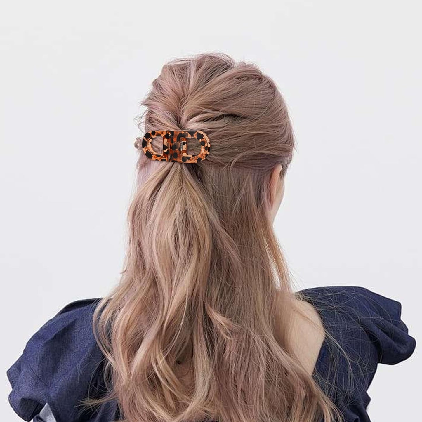 Magnetic Hair Clips, Strong Hold No-Slip Magnetic Hair Styling Clips, Clip No Crease Hair Types Strong Hold, Seamless 2-in-1 Design for Easy Everyday Hairstyles (New-Orange)