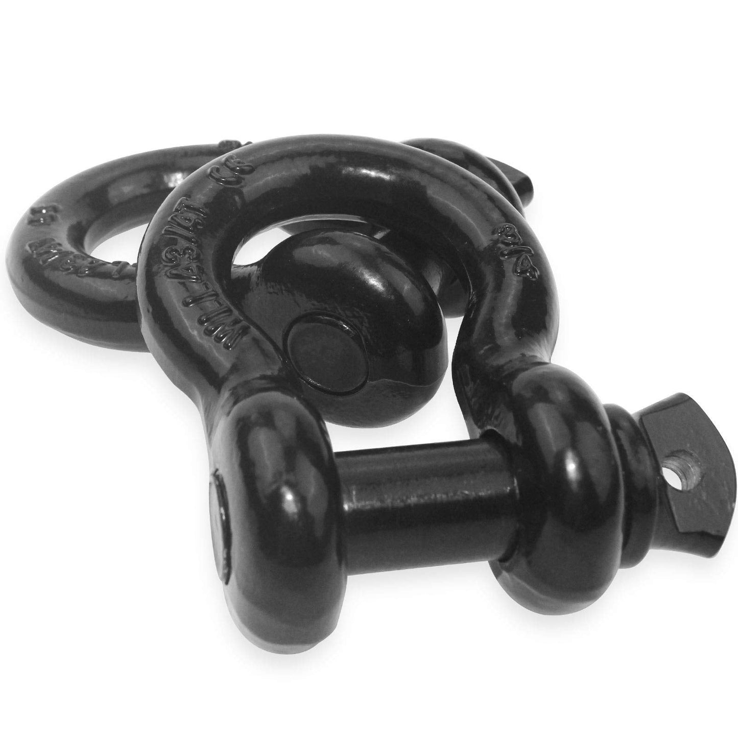 Robbor Shackles 3/4"(2 Pack) D-Ring Shackle Rugged 28.5 Ton (57,000 Lbs) Maximum Break Strength Heavy Duty Tow Shackles Perfect Shackle work with Tow Strap, Winch, Off-Road Jeep Truck Vehicle Recovery