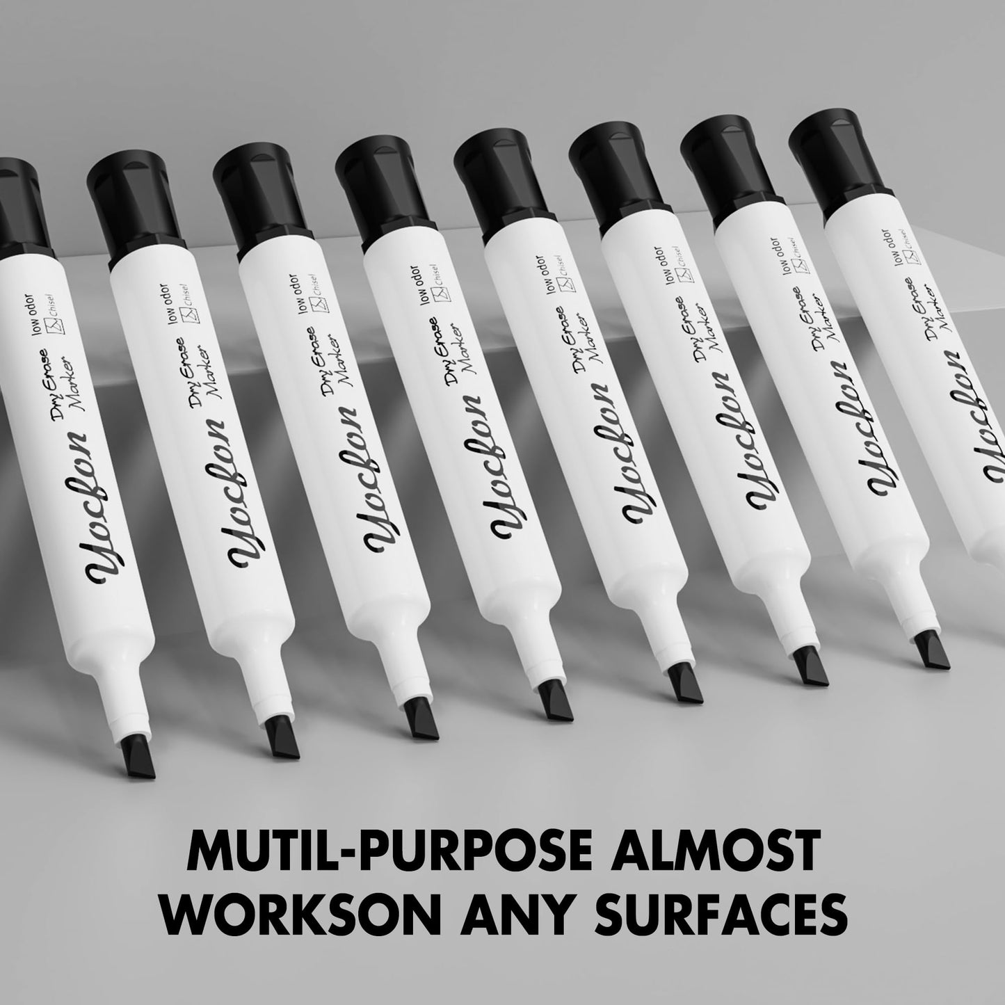 Yocfon Dry Erase Markers 128 Pack, Crown Whiteboard Markers With Chisel Tip, Low Odor Dry Erase Markers for School Office Home
