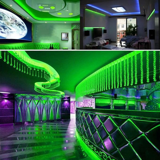 SUYOOULIN LED Strip Lights, High Voltage AC110V-130V 85ft/25m Super Bright 100000LM Waterpoof IP68 2835 180 LEDs/m LED Light Strips for Home Garden Outdoor Decoration(Green)