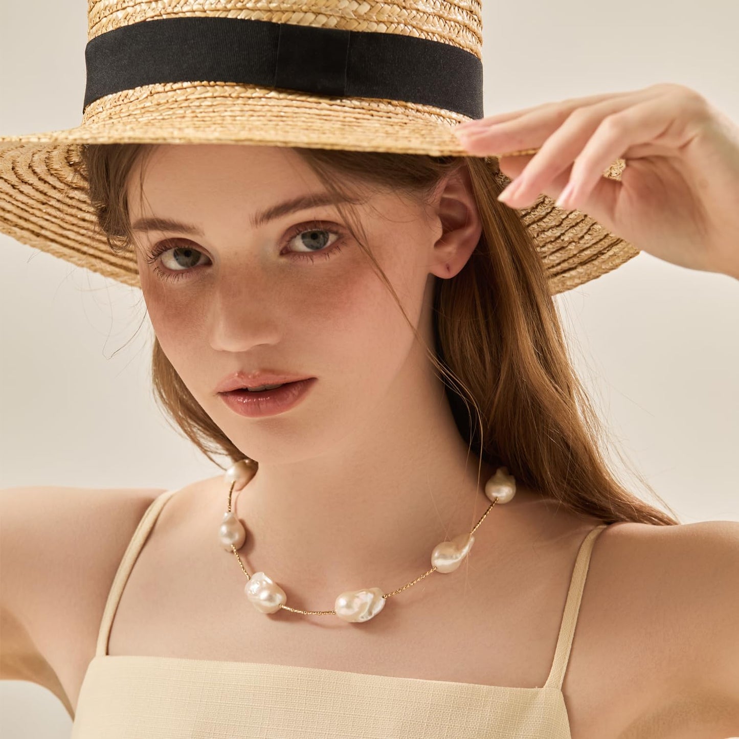 Freshwater Pearl Necklaces for Women; Baroque Pearl Necklace; Long Pearls Necklace for Women; Pearl and Gold Necklace; Real Pearls Station Necklace