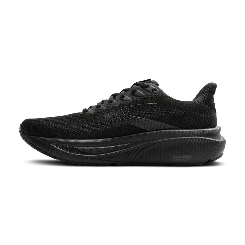 Brooks Men’s Ghost 17 Neutral Running Shoe - Black/Black/Ebony - 10 Medium