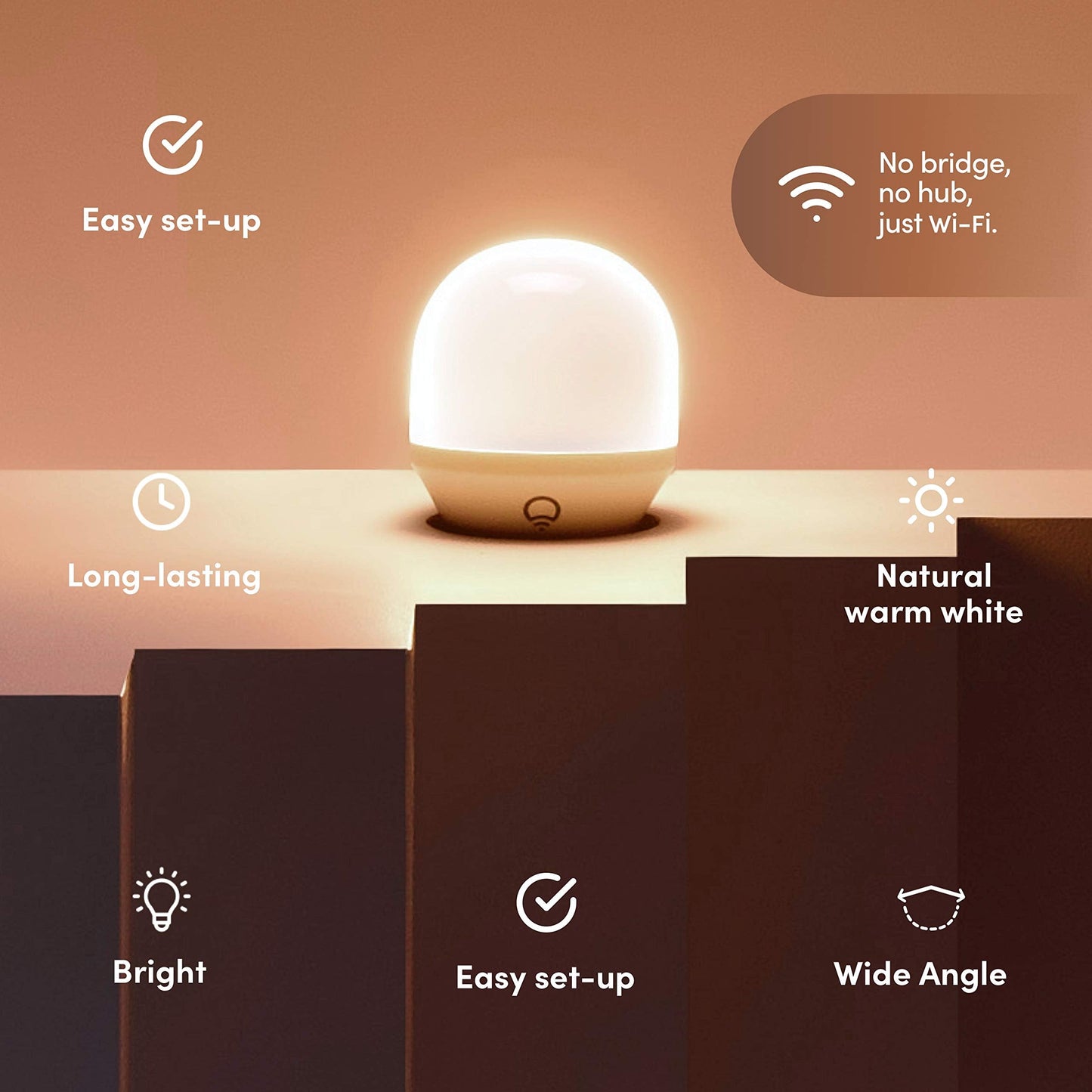 LIFX White A19 WiFi Smart LED Light Bulb, Dimmable, No Hub Required, Works with Alexa and Apple Home Kit, Hey Google, 2700k Warm White, 650 Lumens, 25,000-hour Lifetime, L3A19LW06E26US/12, 12 Pack