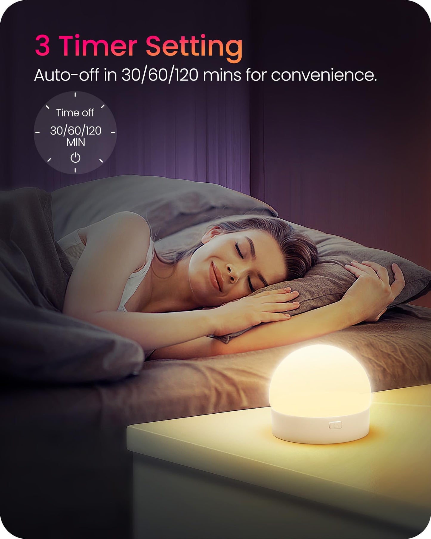GOEBLESON Rechargeable Light Bulbs with Remote Control, 4 Packs Battery Operated Light Bulbs, 3 Timer 15 Colors Selectable, Dimmable Wireless RGB LED Bulb for Wall Sconce, Non-Hardwired, R01YBP406