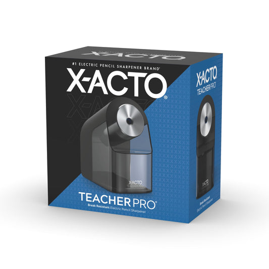 X-ACTO Teacher Pro Electric Pencil Sharpener, Heavy Duty, Black, 1 Count - School, Classroom Essentials