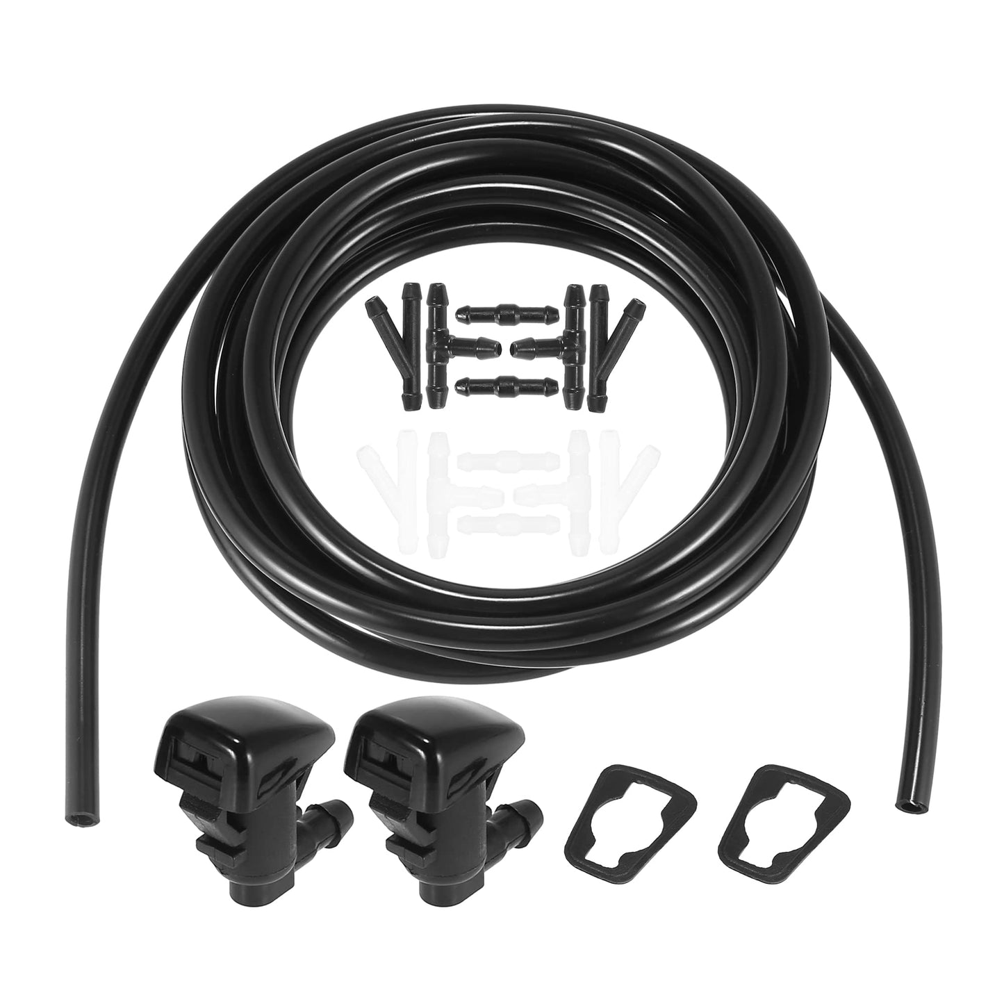 Acropix Front Windshield Washer Hose Kit Fit For Jeep Grand Cherokee With 3 Meter Washer Fluid Hose 12 Pcs Hose Connectors - Pac