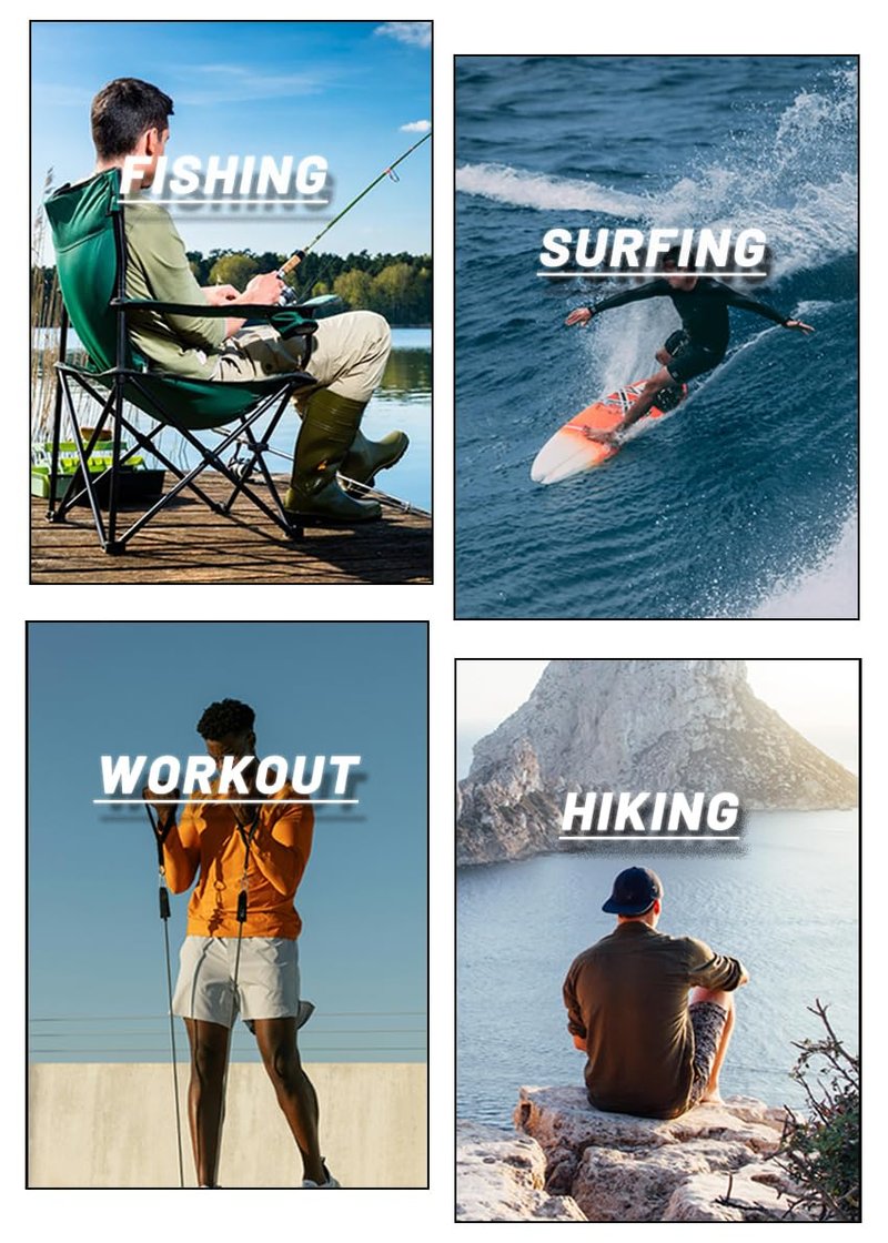 MAGCOMSEN Mens Swim Shirt Long Sleeve Shirts Hiking T Shirts Long Sleeve Workout Quick Dry Baselayer Shirt Rash Guard Men Fluorescent Green