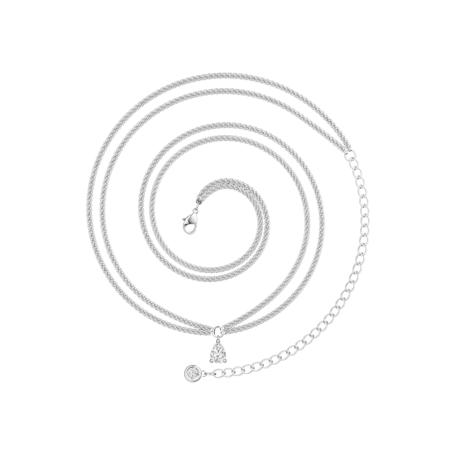 MOODEAR 925 Sterling Silver Waist Chain for Women - Layered Non Tarnish Belly Chains Drop Cubic Zirconia Body Chain Waterproof Jewelry Sexy Bikini Belt Gift for Summer Beach