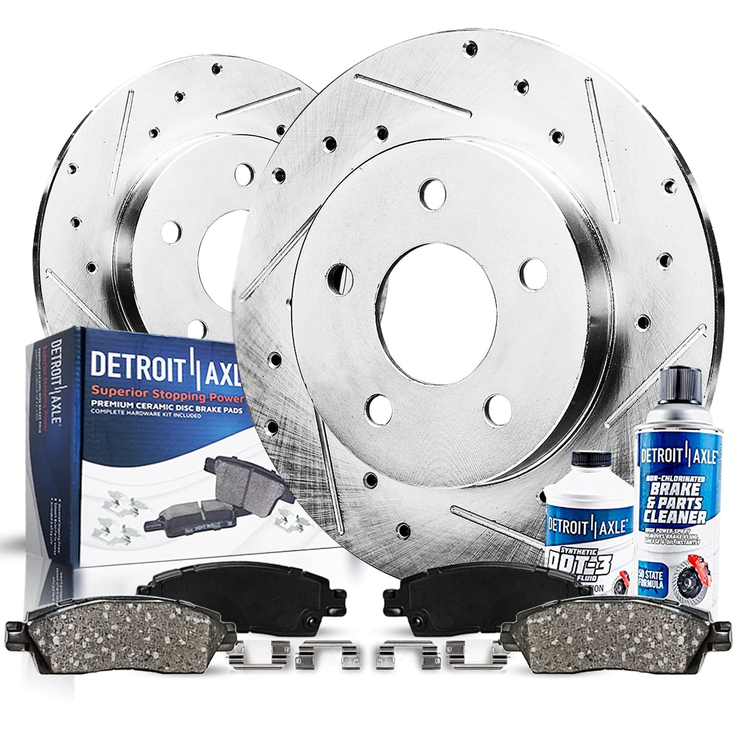 Detroit Axle - REAR Brake Kit for Jeep Compass Patriot Chrysler 200 Sebring Dodge Avenger Caliber Mitsubishi Lancer Outlander 11