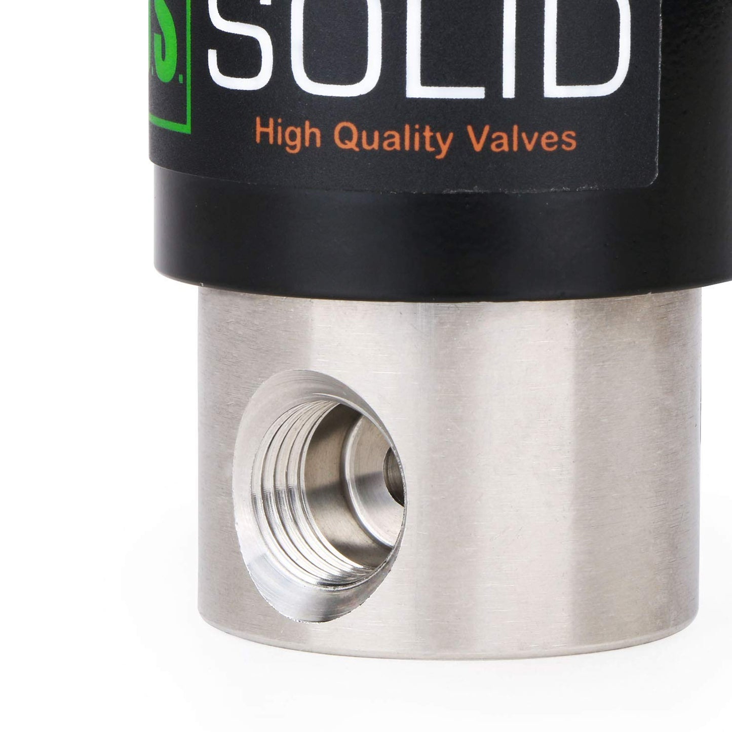 U.S. Solid 1/4" Stainless Steel Electric Solenoid Valve 12VDC Normally Closed VITON(45-PACK)