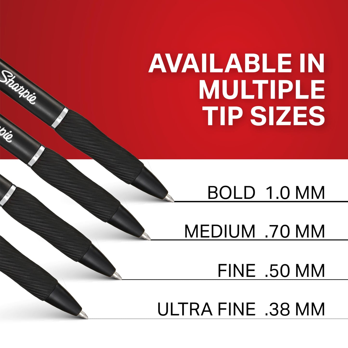Sharpie S-Gel Pens, Medium Point (0.7mm), Black Gel Ink, 36 Count - Writing, Note-Taking, Office Supplies, No Smear, No Bleed