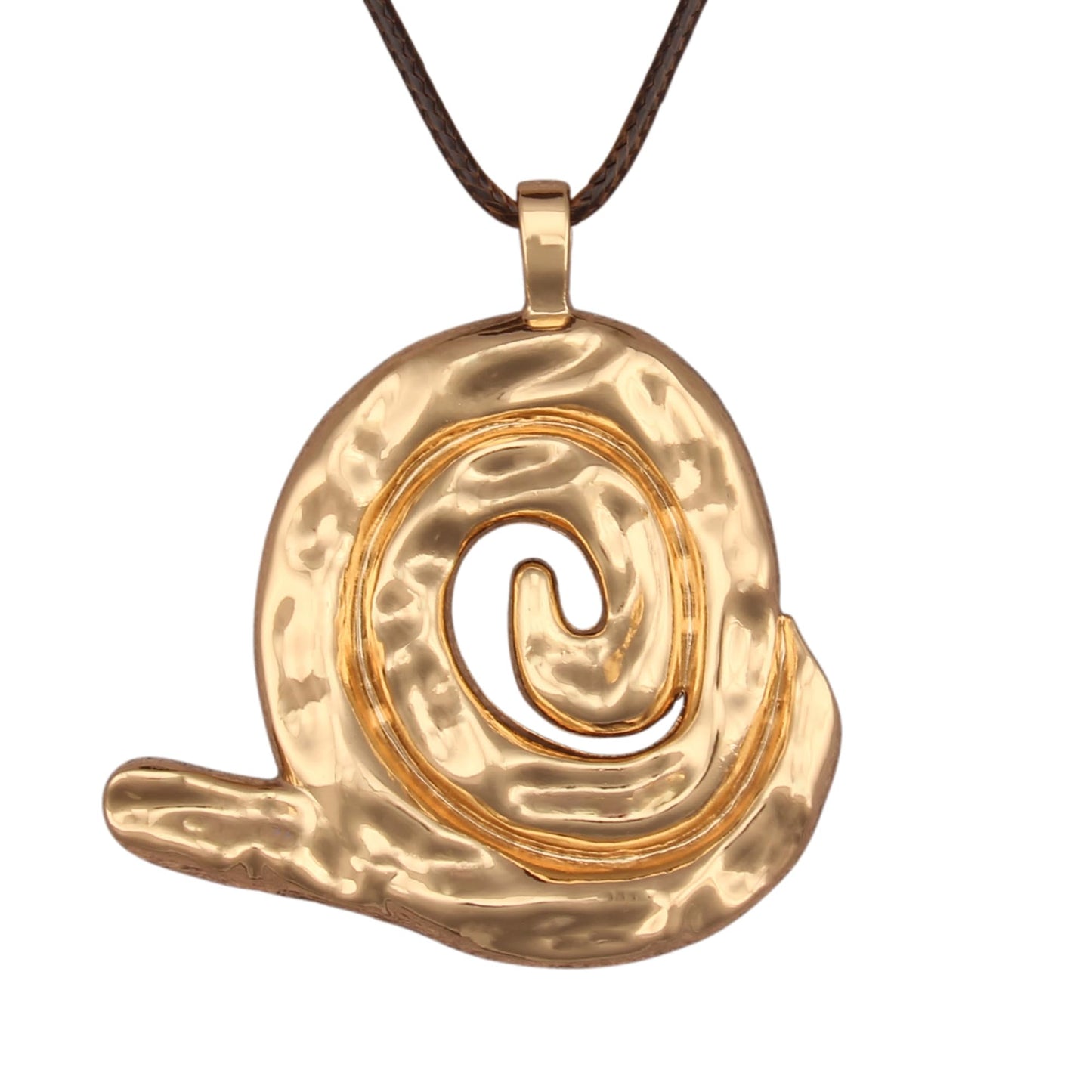 joymiao Bohemian Pendant Necklace Women Chunky Gold Necklace Boho Vintage Statement Necklaces with Swirl Pendant Casual Hippie Jewelry