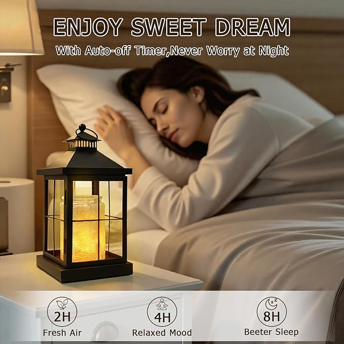 Candle Warmer Lamp with Timer,Lantern Warmer Compatible with 3 Wick Candles,Vintage Dimmable Lamp Candle Warmer Lantern Decor for Home Living Room Office Desk