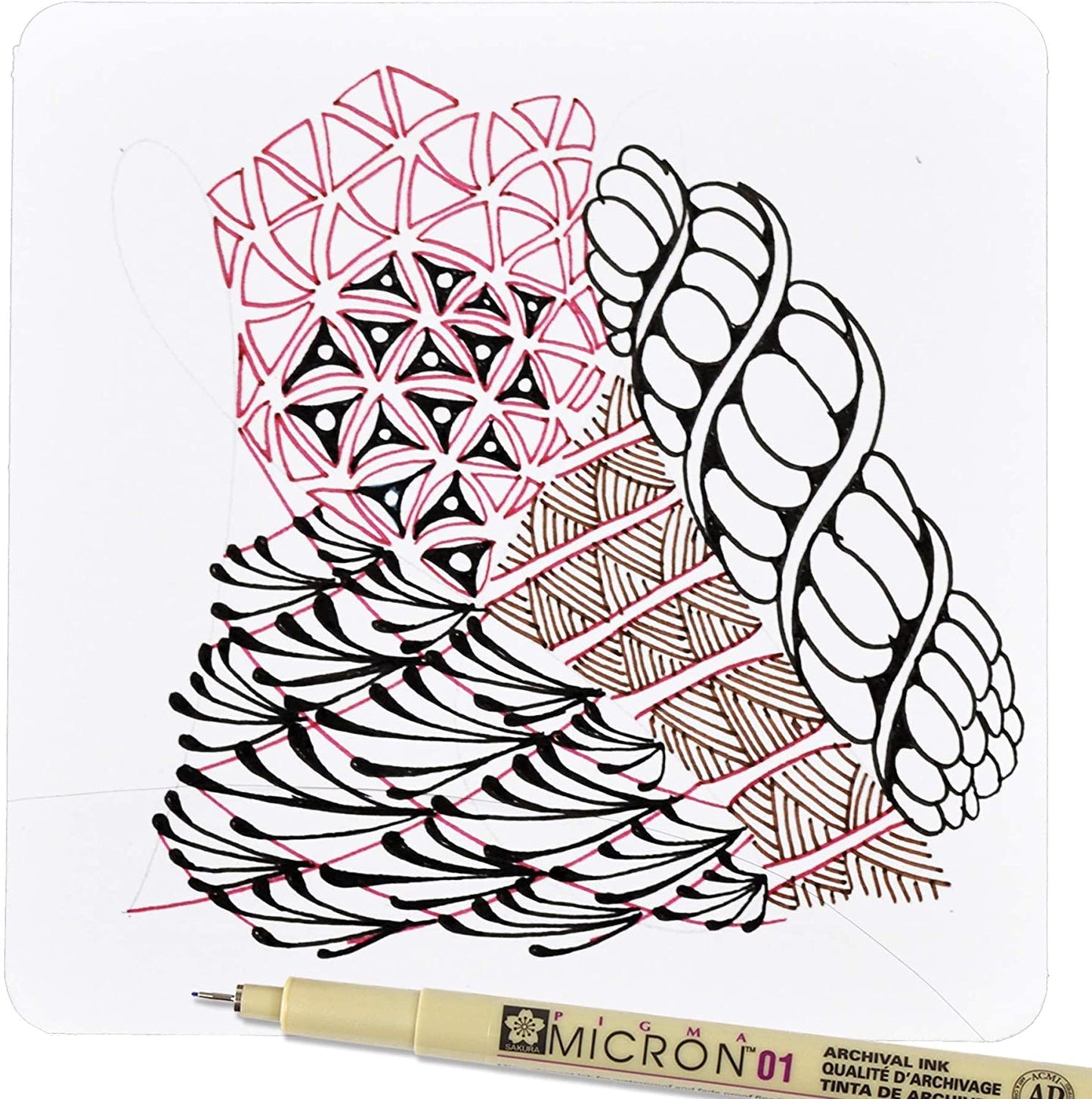 SAKURA Pigma Micron Fineliner Pens - Archival Black Ink Pens - Pens for Writing, Drawing, or Journaling - Assorted Point Sizes - 6 Pack