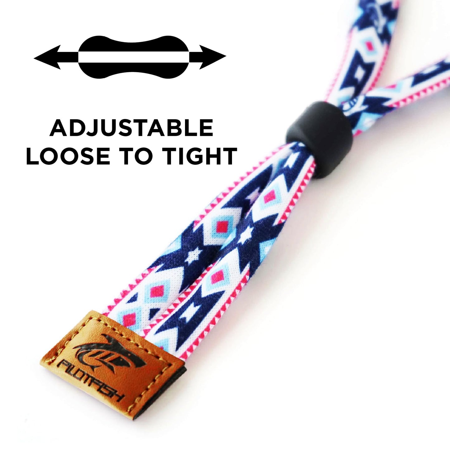 Pilotfish Premium Cotton Eyewear Retainer Sunglass Strap - Multiple Design Options - Soft & Durable Sunglass Holder