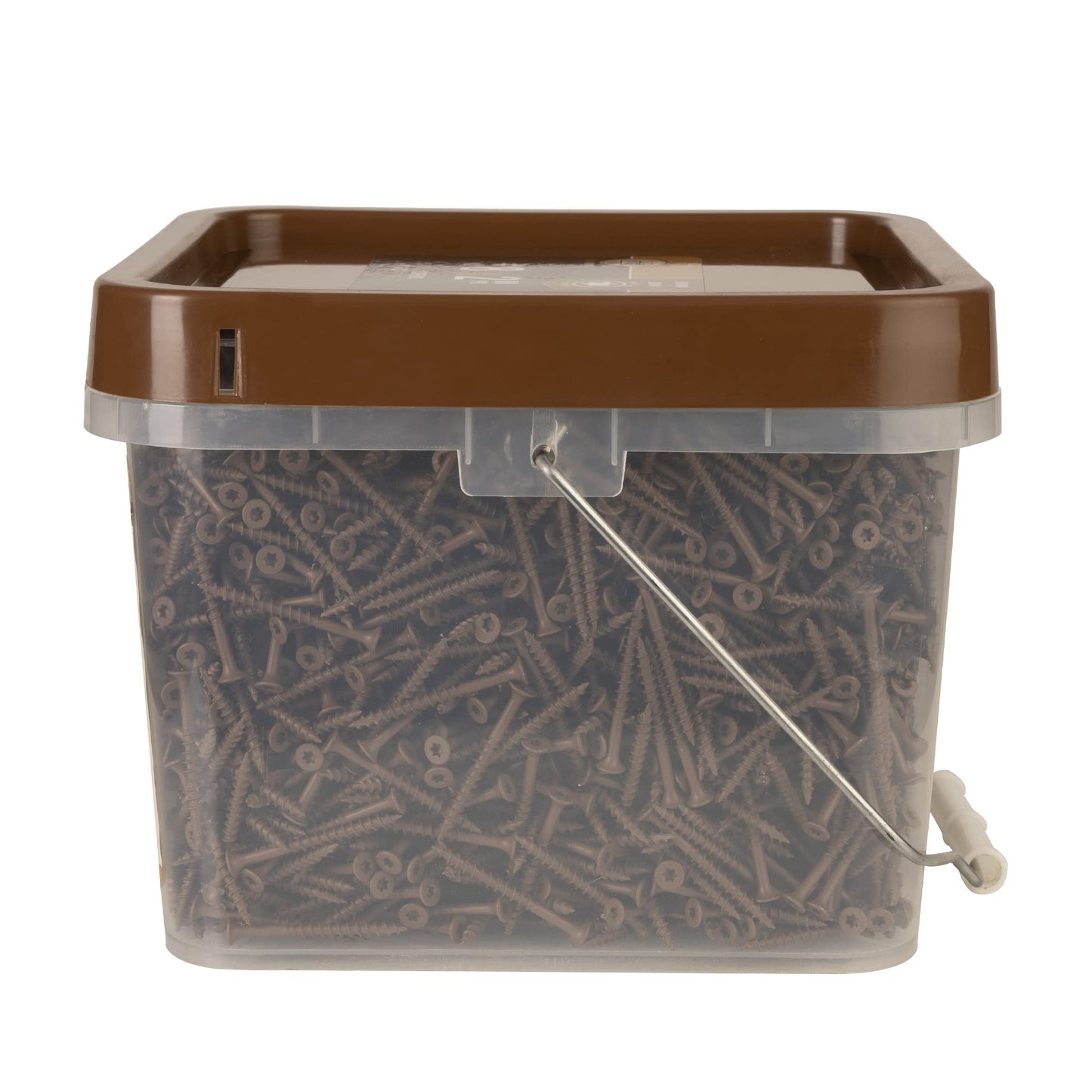 Nuvo Iron Deck Screws #8 x 2'' - 4000 Count, Brown