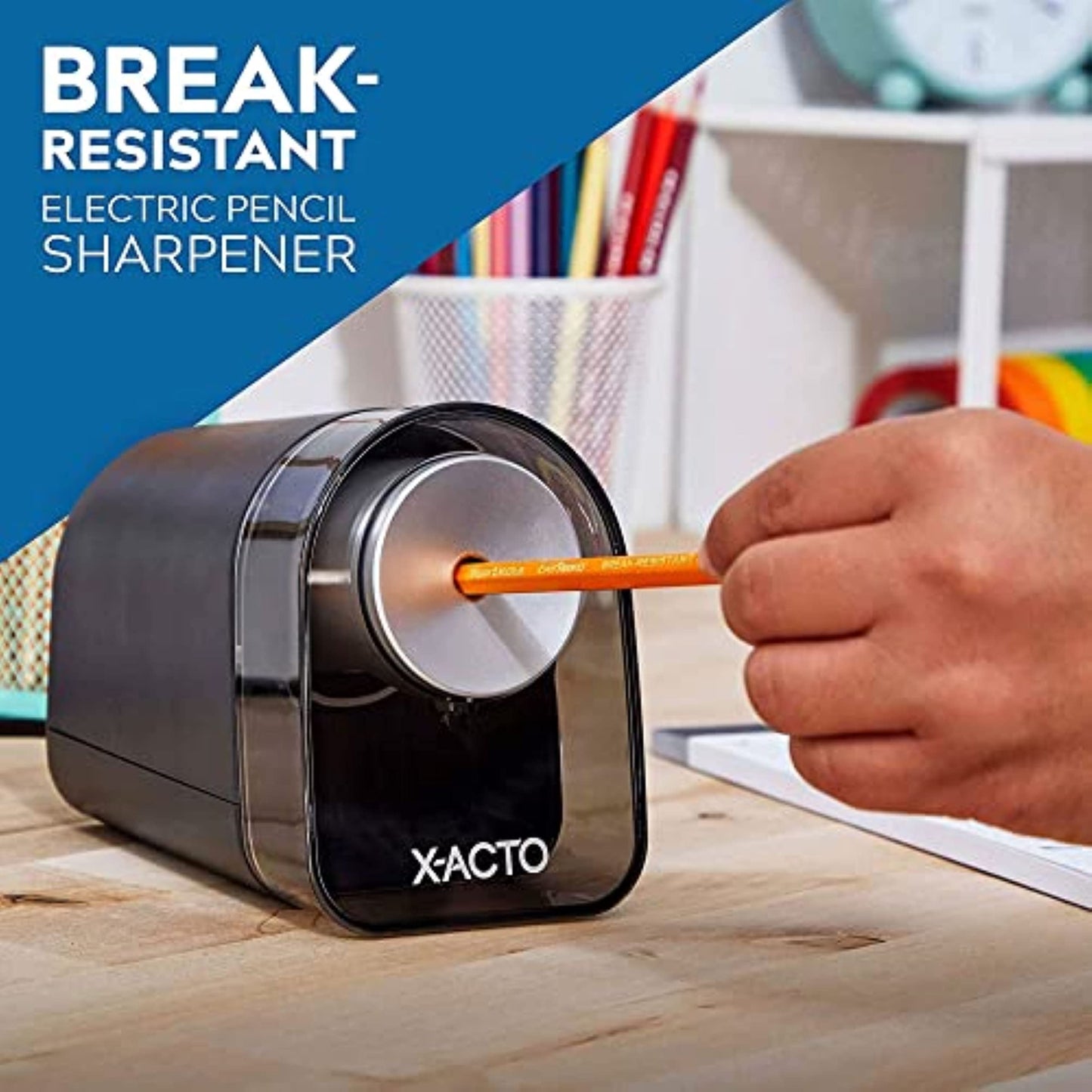 X-ACTO XLR Electric Pencil Sharpener, Black, 1 Count - Back to School, Teacher, Classroom Supplies