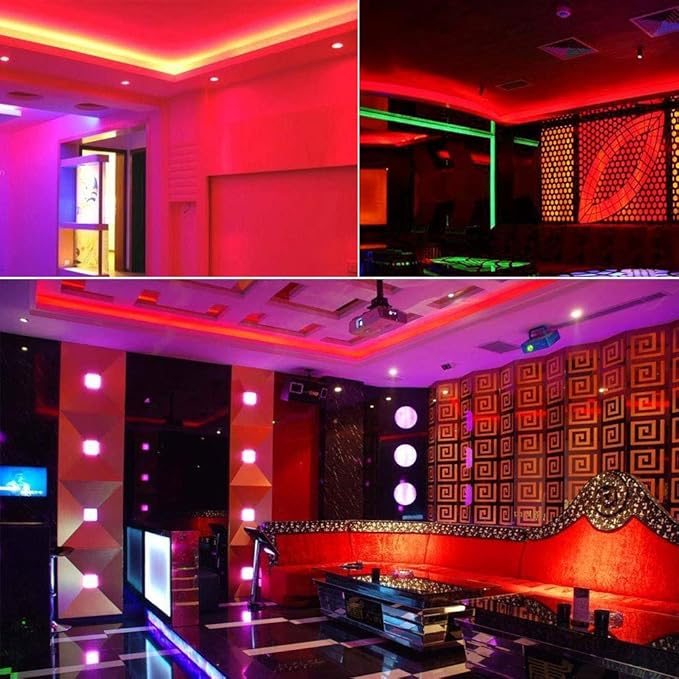 SUYOOULIN LED Strip Lights, High Voltage AC110V-130V 9.9ft/3m Super Bright 12000LM Waterpoof IP68 2835 180 LEDs/m LED Light Strips for Home Garden Outdoor Decoration(Red)