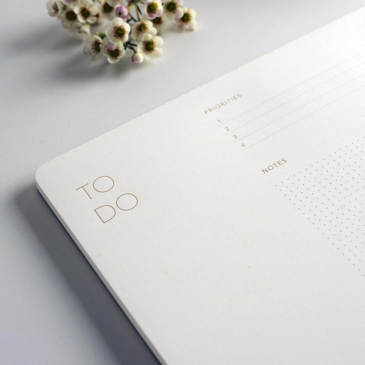 Pinesman - Elegant To Do List Notepad with Mouse Pad Feature, 11.22" x 7.87", 50 Tear-Off Sheets, Gold Foiled, Daily Planning, Eco-friendly To Do List Planner, FSC™ Certified To Do List Notebook for Work