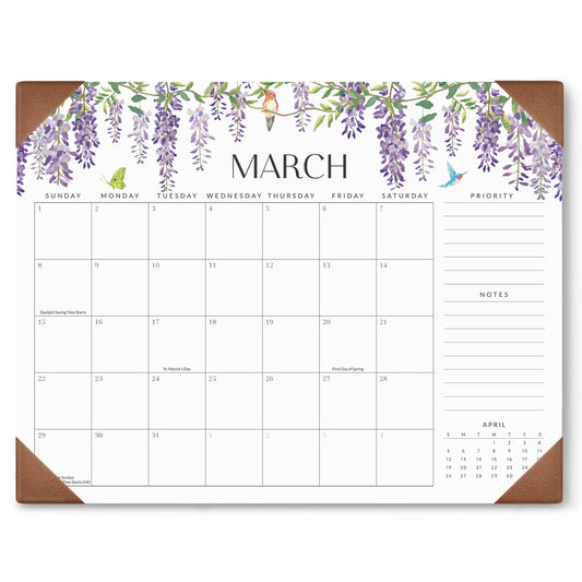 Jotsome Large Desk Calendar 2026-2027 with Desktop Pad, 18 Months Desk Pad Calendar from Now to June 2027 21''x16.5'', Desk Blotter Calendar for Home Office and School, Easy Planning