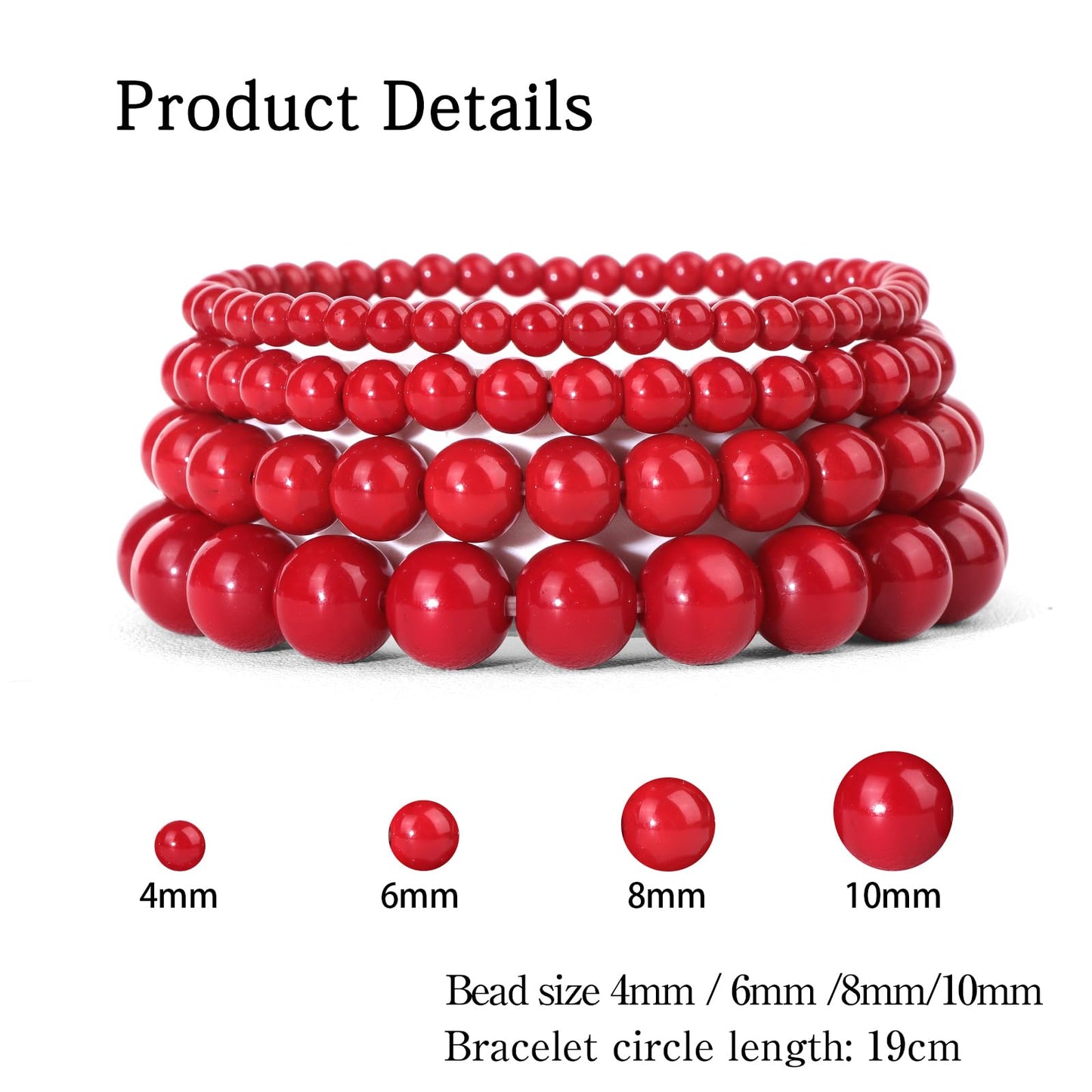 Vinswet 4pcs Beaded Bracelets for Women,Natural Healing Crystal Gemstones Bracelet,Anxiety Stress Relief Bracelet Handmade purple Jewelry Gifts for Women