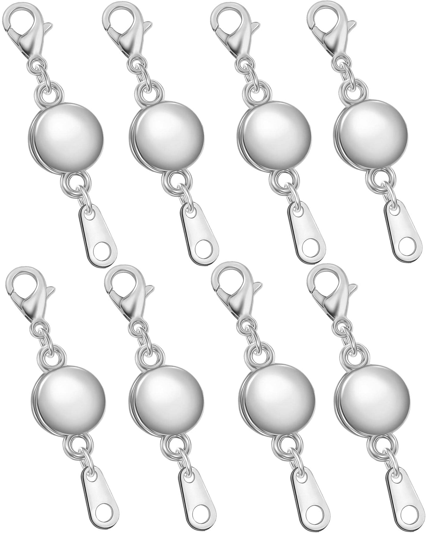 Dailyacc Necklace Clasps and Closures - Round Bracelet Extender Clasps for Jewelry Making
