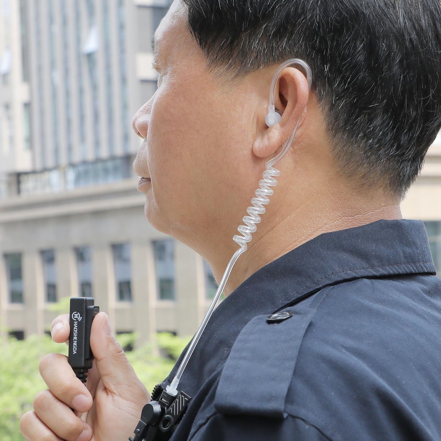 APX 6000 Earpiece XPR 7550e Headset Compatible for Motorola Radios APX 8000/7000/4000 XPR 7350e/7580e/7380e/7550/7350 Acoustic Tube and PTT Mic, Surveillance Headset