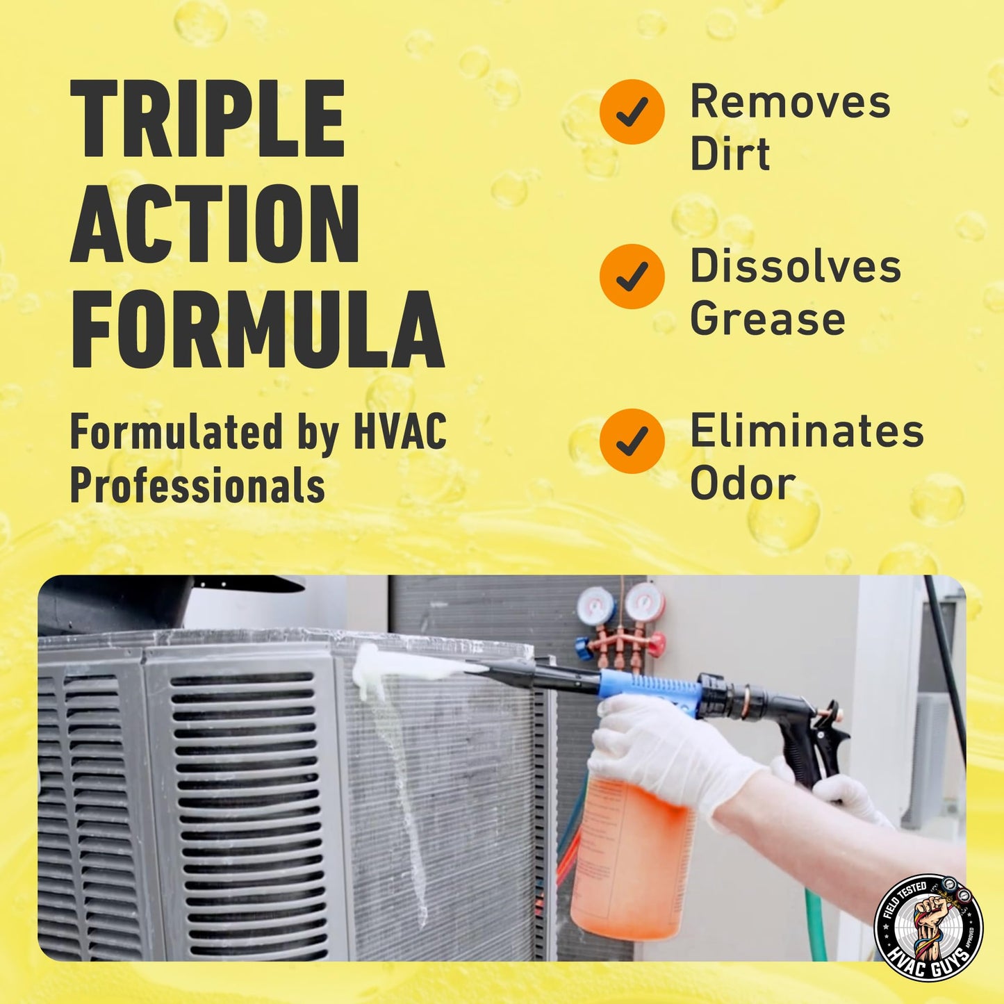 Leak Saver AC Coil Cleaner for All Condensers & Evaporators | No Rinse Evaporator Coil Cleaner | 4:1 to 10:1 Dilution Ratio - 1 Gallon
