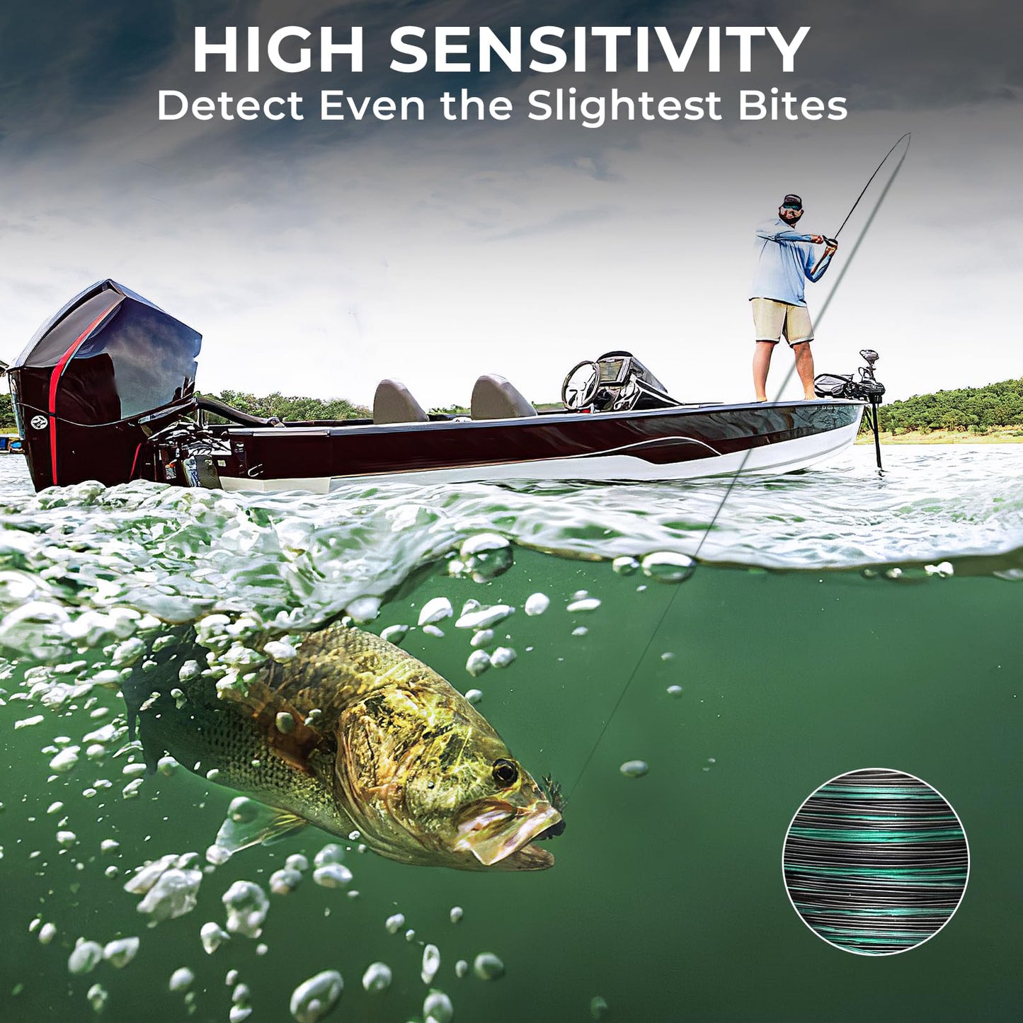 KastKing Destron Essential Monofilament Fishing Line, Midnight Camo, 4LB, 300 yds