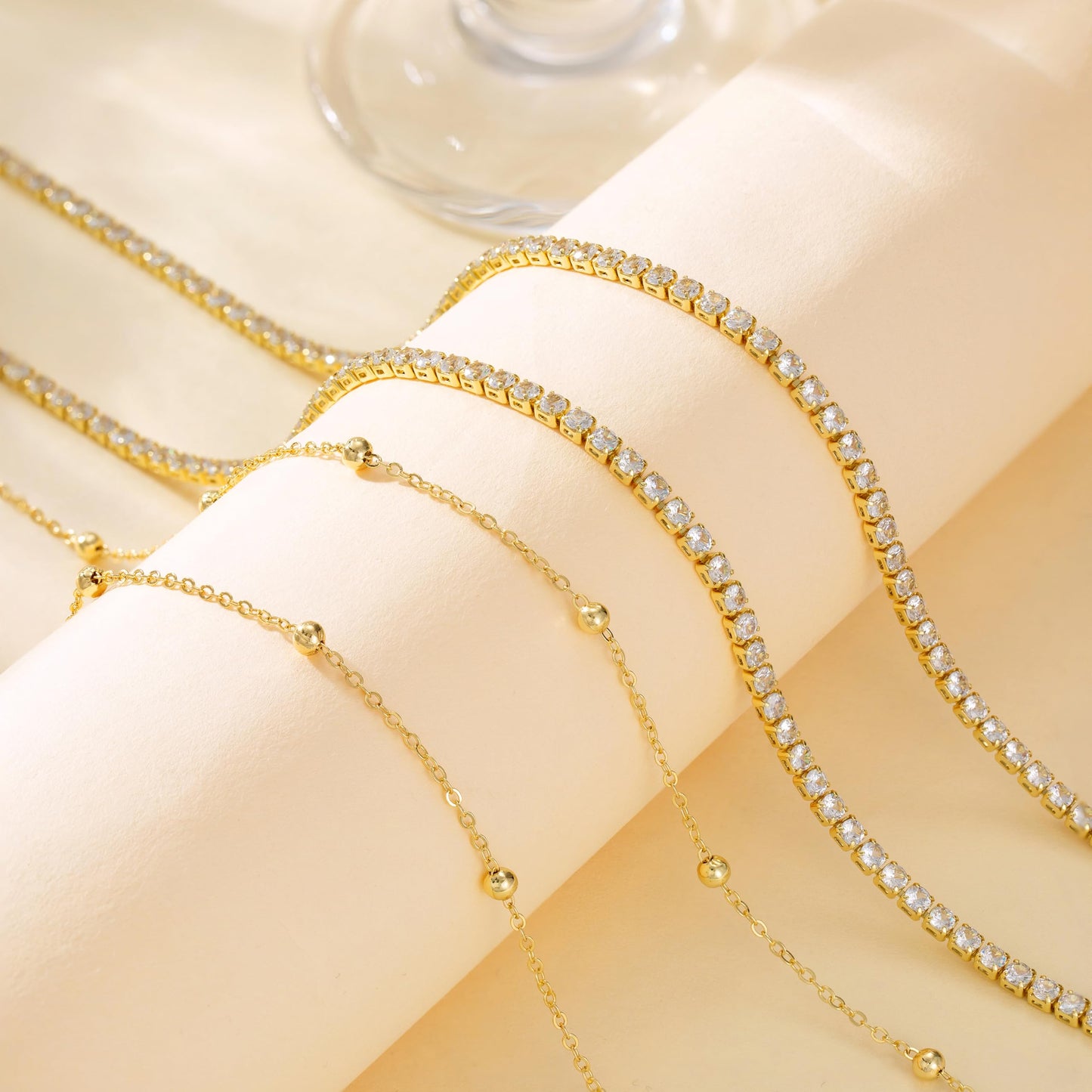 CHESKY Waist Chain, 14K Gold Plated Body Chains Jewelry for Women Adjustable Dainty Waist Beads Waterproof Belly Chain Gold Belly Button Ring Gold Chain Belt CZ Waterproof Beach Jewelry for Women