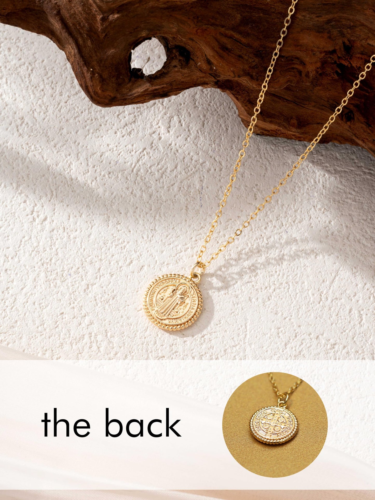 Baydurcan Saint Benedict Necklace for Women Religious Gifts for Women Friends st benedict necklace (San Benito)