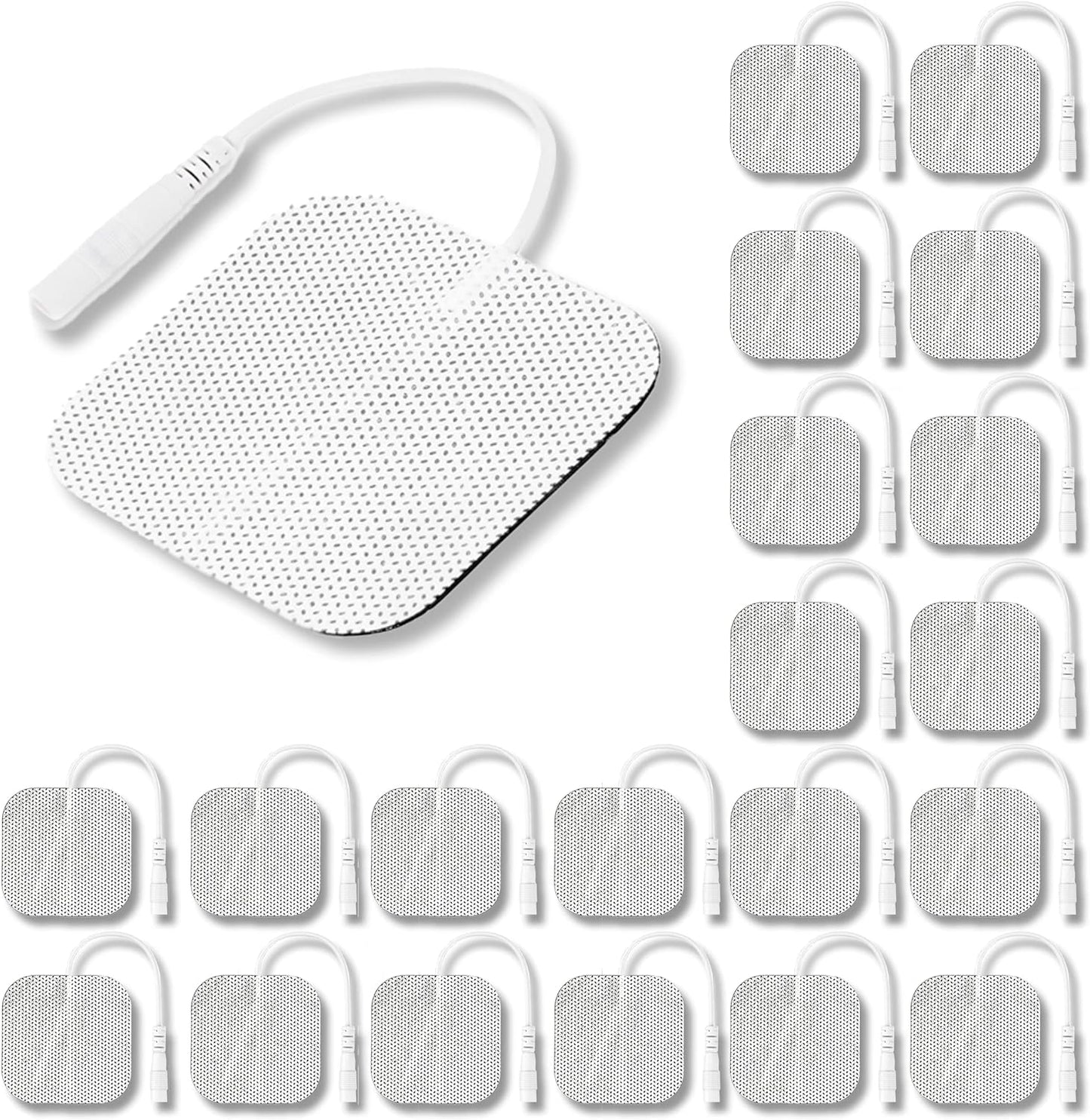Syrtenty Tens Unit Electrodes Pads 2x2 20 Pcs Replacement Pads Electrode Patches for Electrotherapy