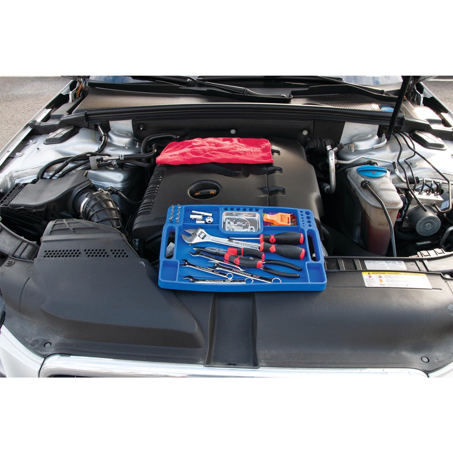 Performance Tool W1294 Fender Buddy Flexible Tray - Portable and Durable Fender Cover for Auto Repair and Maintenance Jobs