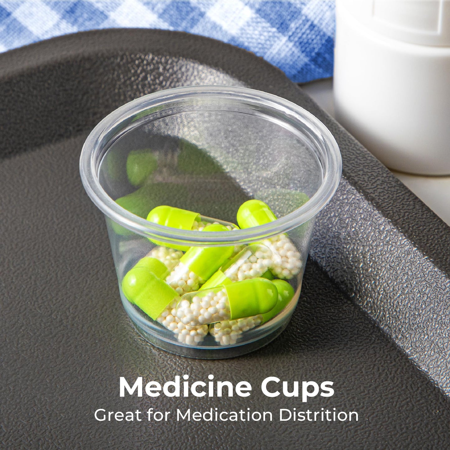 Fit Meal Prep 2500 Pack 4 oz BPA Free Condiment Cups No Lids, Disposable Jello Shots Containers, Small Dipping Sauce Cups, Plastic Ramekins in Bulk, Stackable Souffle Cups for Sample, Portioning