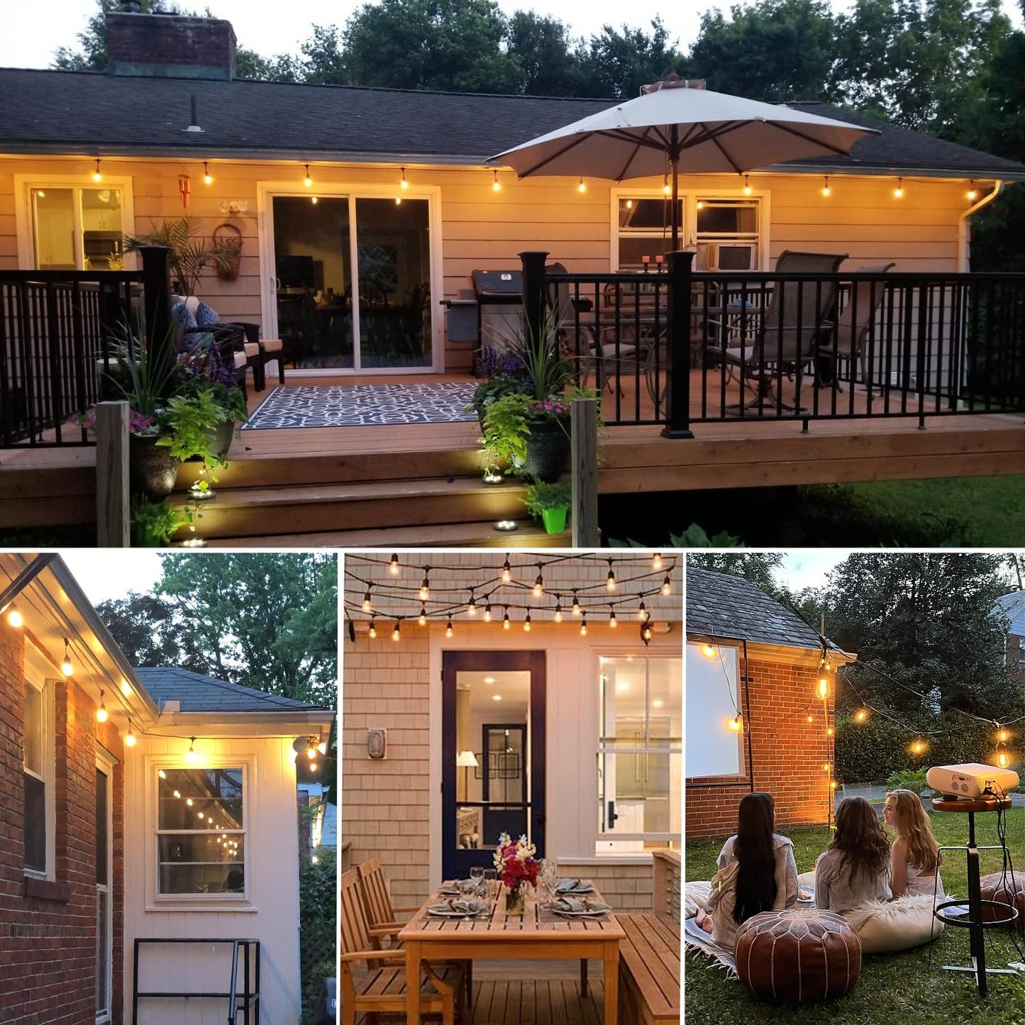 S14 Replacement LED Light Bulbs, Shatterproof & Waterproof 2W S14 LED Bulbs, Outdoor String Lights , E26 Base Patio Edison LED Light Bulbs, Warm White 2200K Plastic 150LM Non-Dimmable 25 Pack