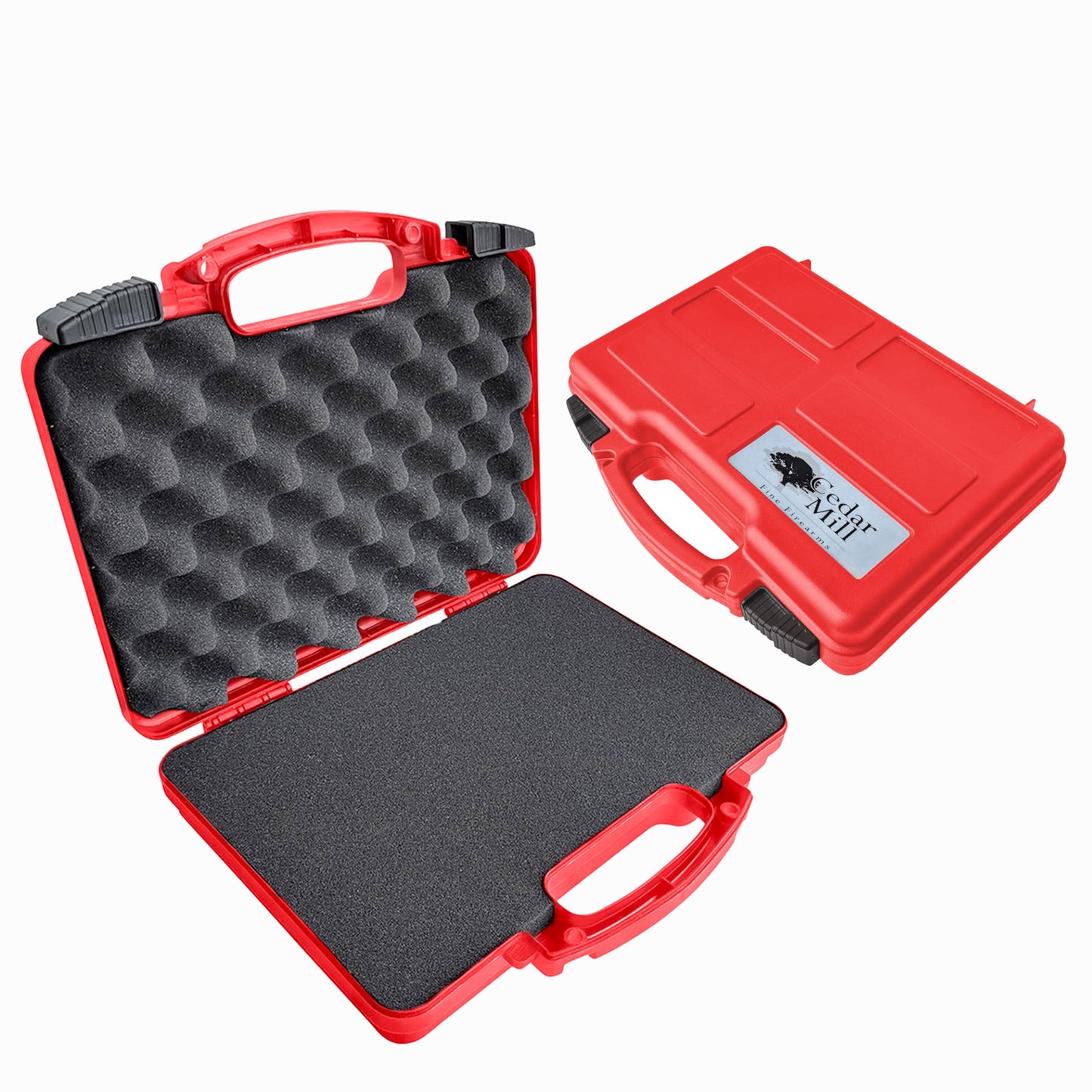 Cedar Mill Fine Firearms TSA Approved Gun Case - Gun Carry-on Bag for Handgun & 9mm Pistol, Revolver - Airline Approved Hard Case - Travel Pistol Carrying Bag (12.3” x 10.5”)