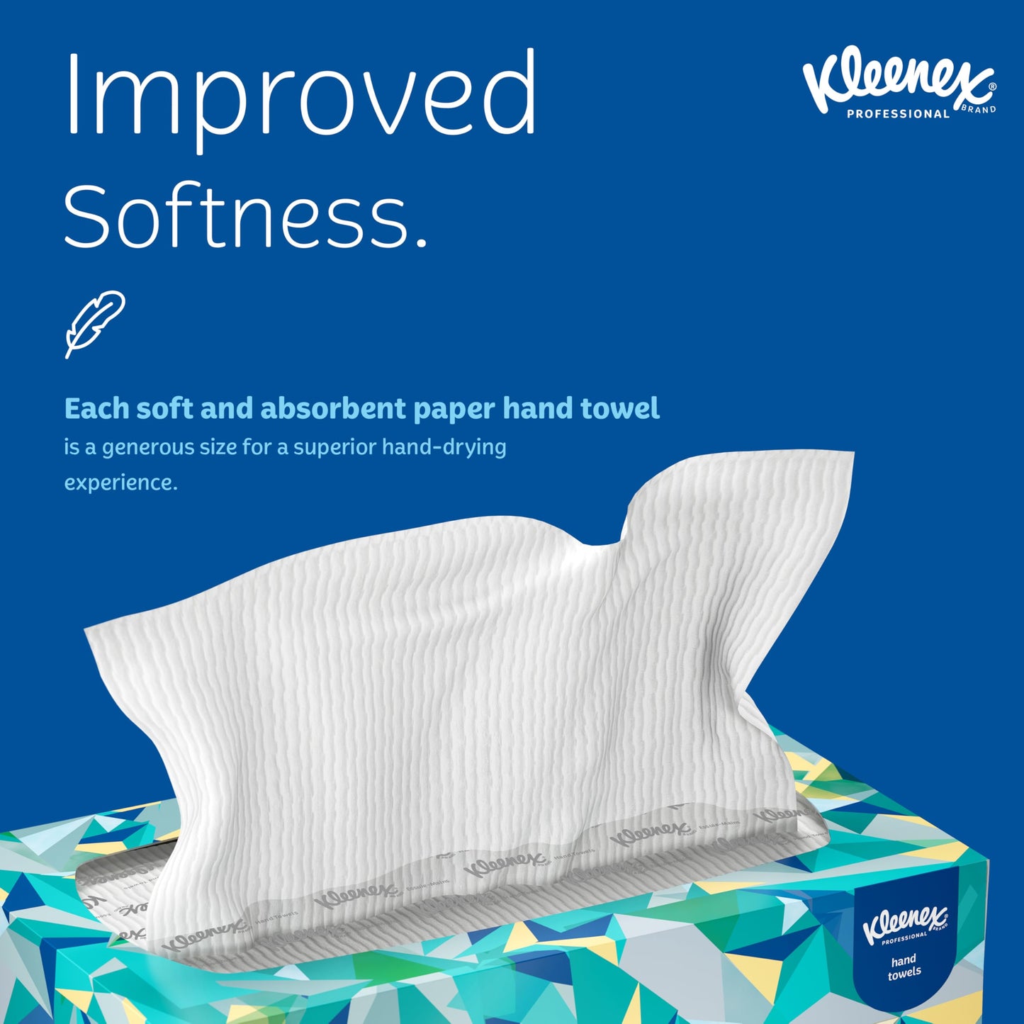 Kleenex Professional Paper Hand Towels, Bulk (01701), Premium Absorbency Pockets, Pop-Up Box, White (18 Boxes of 120 Sheets, 2,160 Sheet Total)