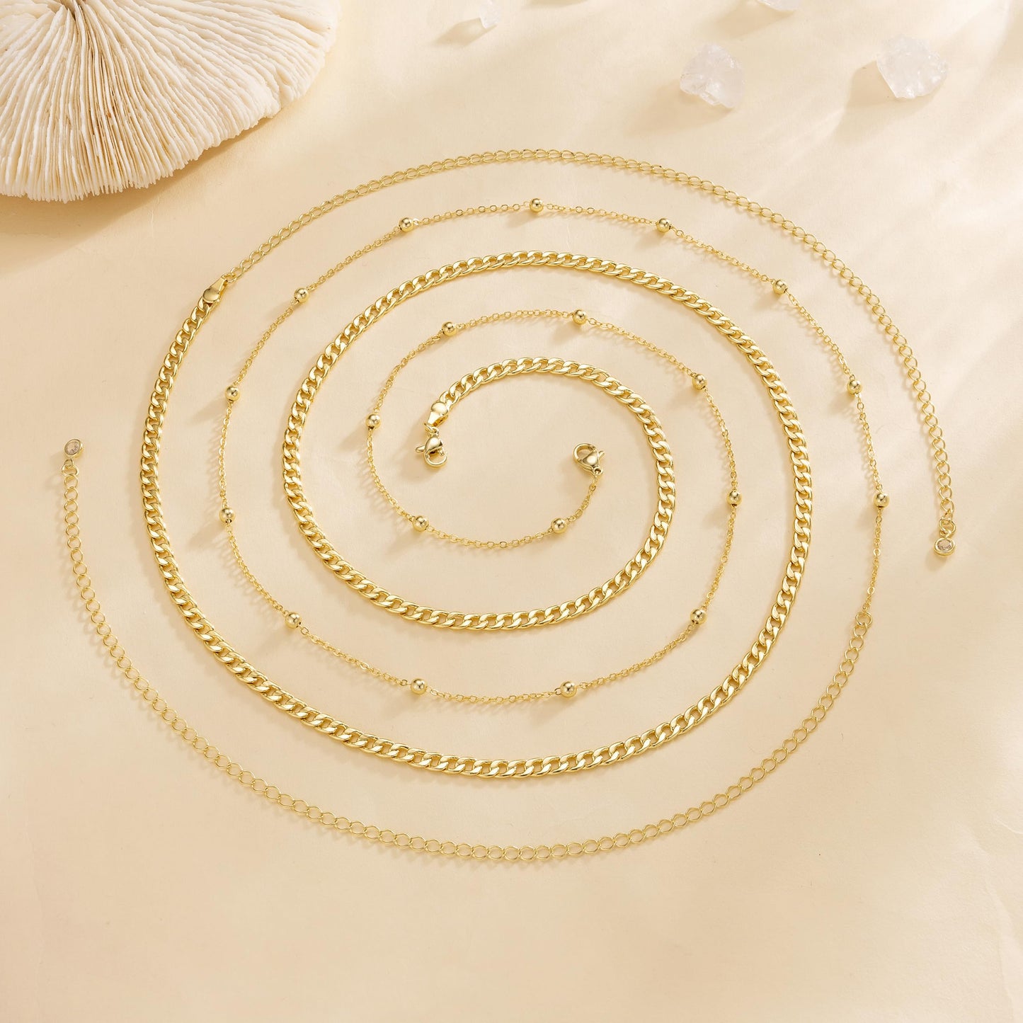 CHESKY Waist Chain, 14K Gold Plated Body Chains Jewelry for Women Dainty Adjustable Waist Beads Waterproof Belly Chain Gold Belly Button Ring Gold Chain Belt Beach Jewelry for Women Gifts