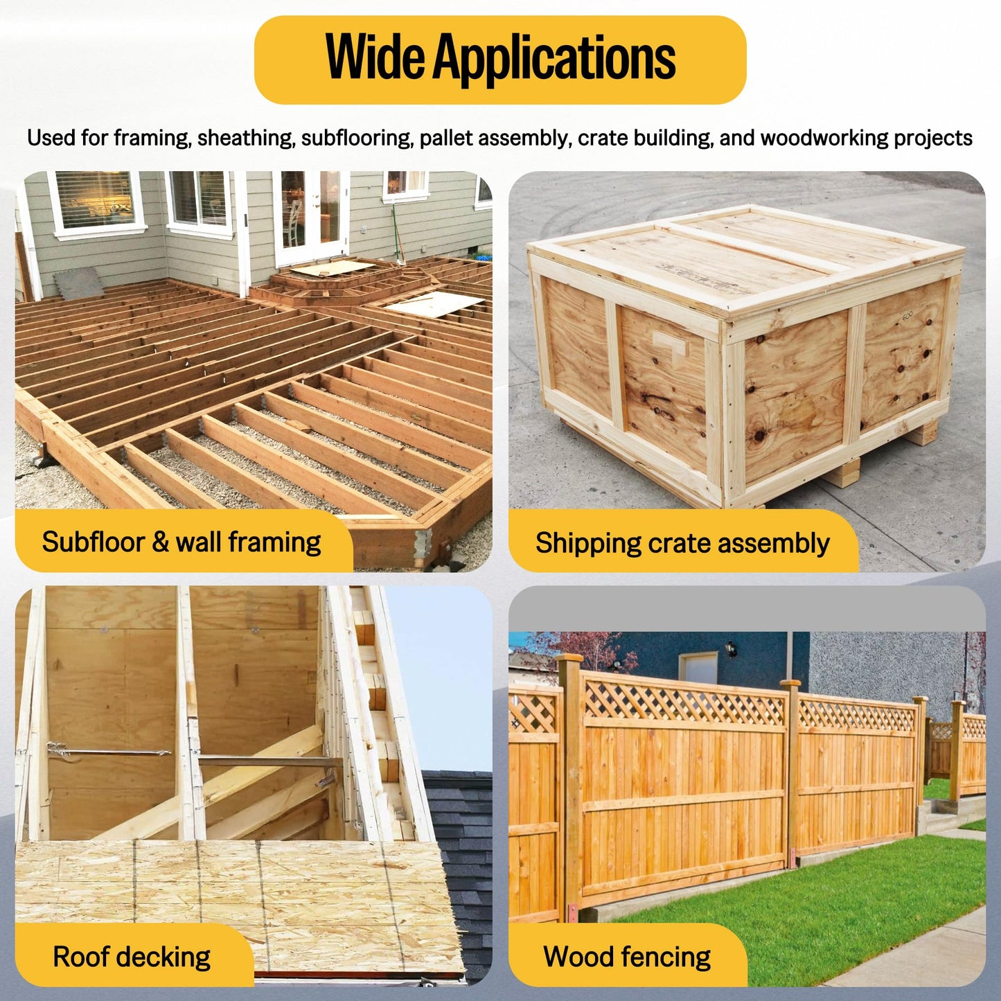 meite 21 Degree Framing Nails 3 Inch x 0.120'', Ring Shank Galvanized Plastic Collated Framing Nails for 21 Degree Framing Nailer, Full Round Head Structural Nails for Fencing Decking Sheding 1,000PCS
