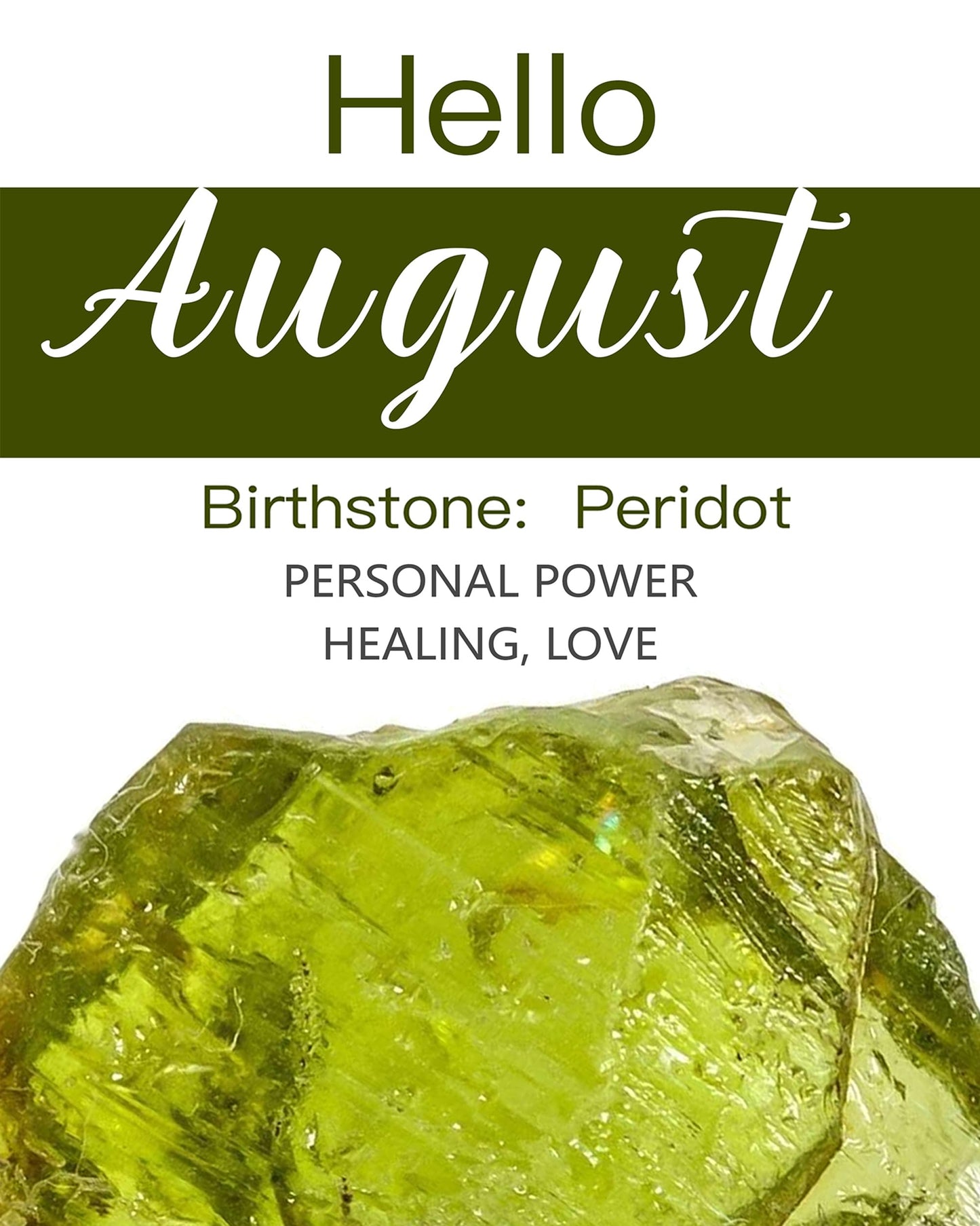 MIDDLUX August Birthstone Jewelry, Peridot Necklace, Heart Necklace, Peridot Jewelry, Birthstone Necklace for Women, August Birthday Gifts for Women